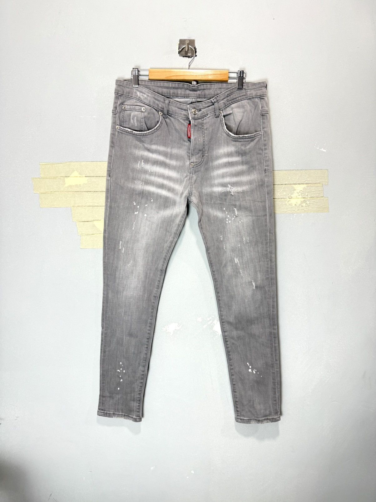 Dsquared2 Dsquared2 Pants Gray Denim Pants Jeans Drip Drill Size US 34 / EU 50 - 2 Thumbnail