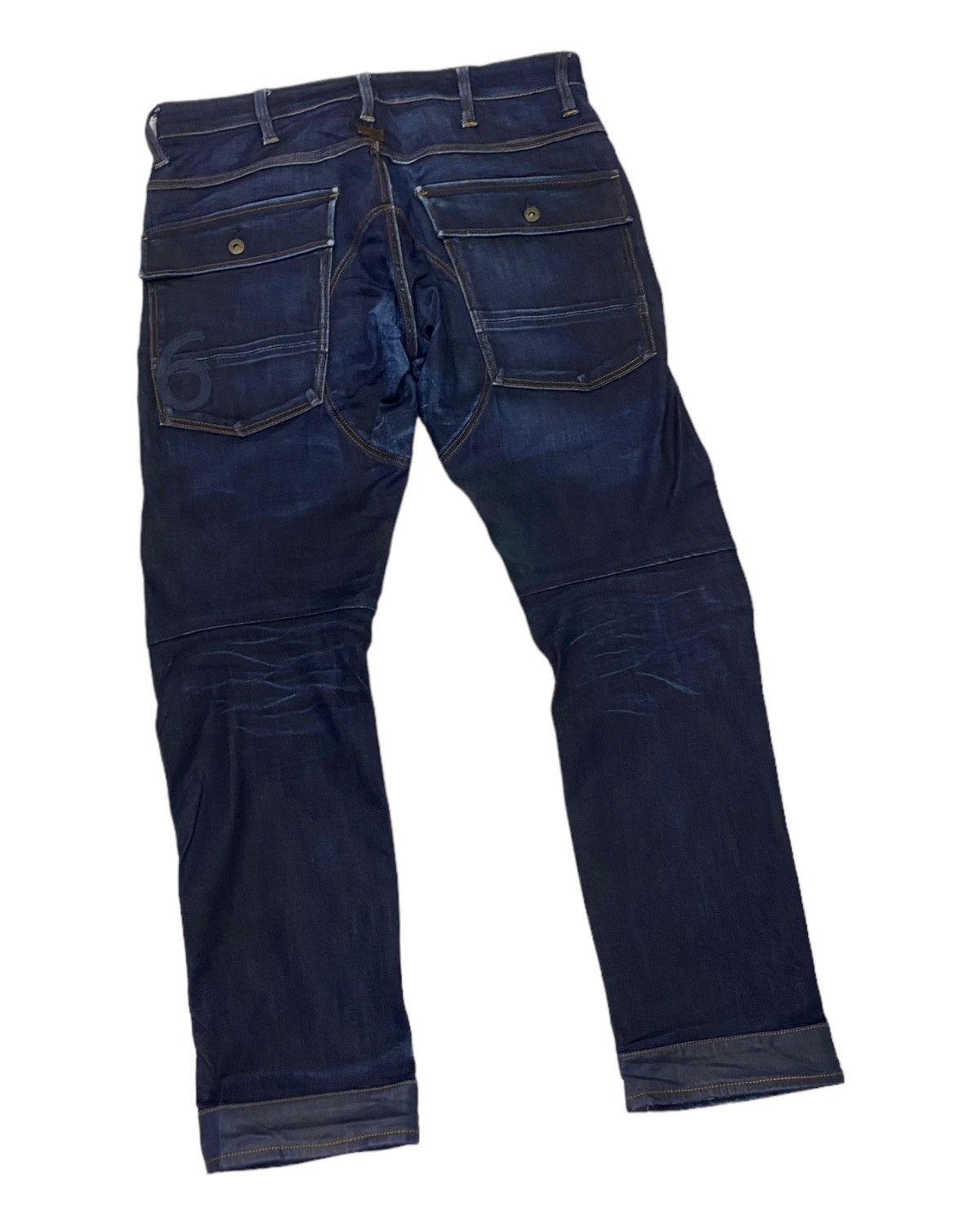 Hysteric Glamour G-STAR RAW 3D STRAIGHT MULTI POCKET DISTRESSED DENIM JEANS Size US 34 / EU 50 - 4 Thumbnail