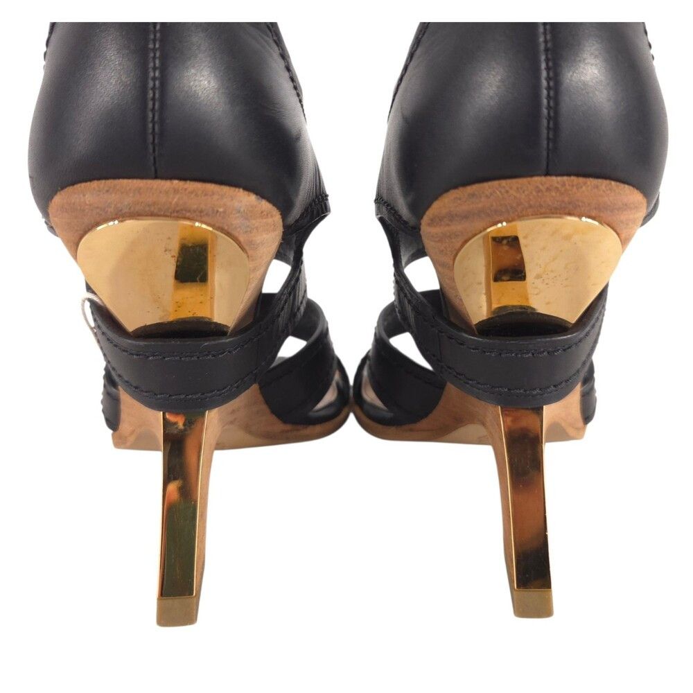 Alexander McQueen Alexander McQueen Sculptural Wood Wedge Sandals US 8 EU 38 Size US 8 / IT 38 - 7 Thumbnail