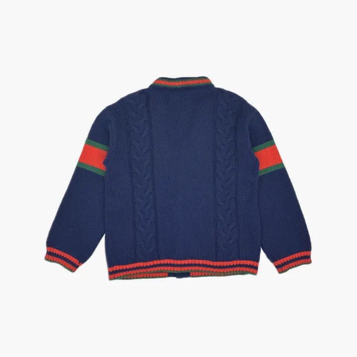 Gucci Gucci Gucci Colorblocked V-Neck Cardigan for Men -2506 Size US L / EU 52-54 / 3 - 2 Thumbnail