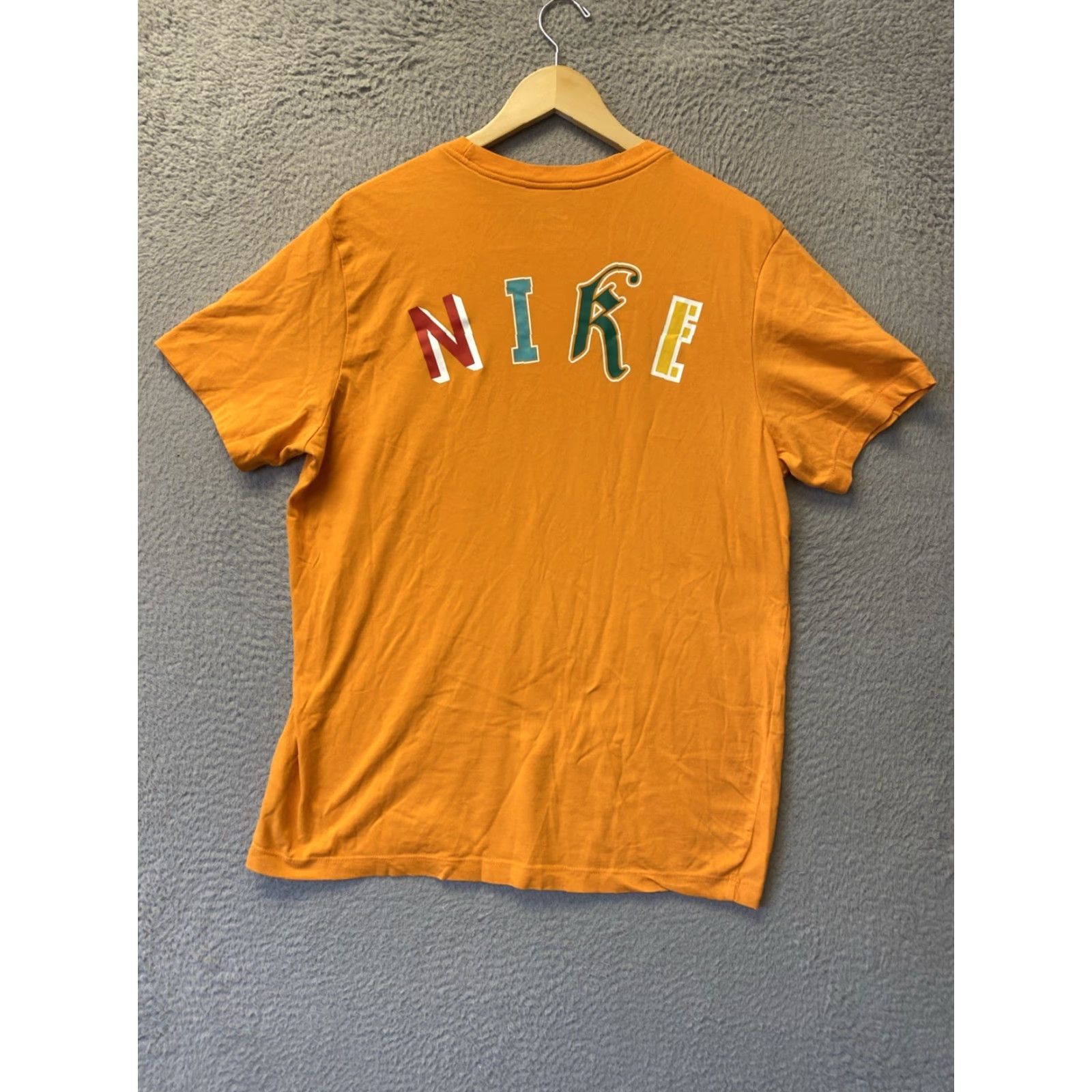 Nike Nike Men's T Shirt Multi Logo Tee Top T O Orange 149-22 Size US M / EU 48-50 / 2 - 6 Thumbnail