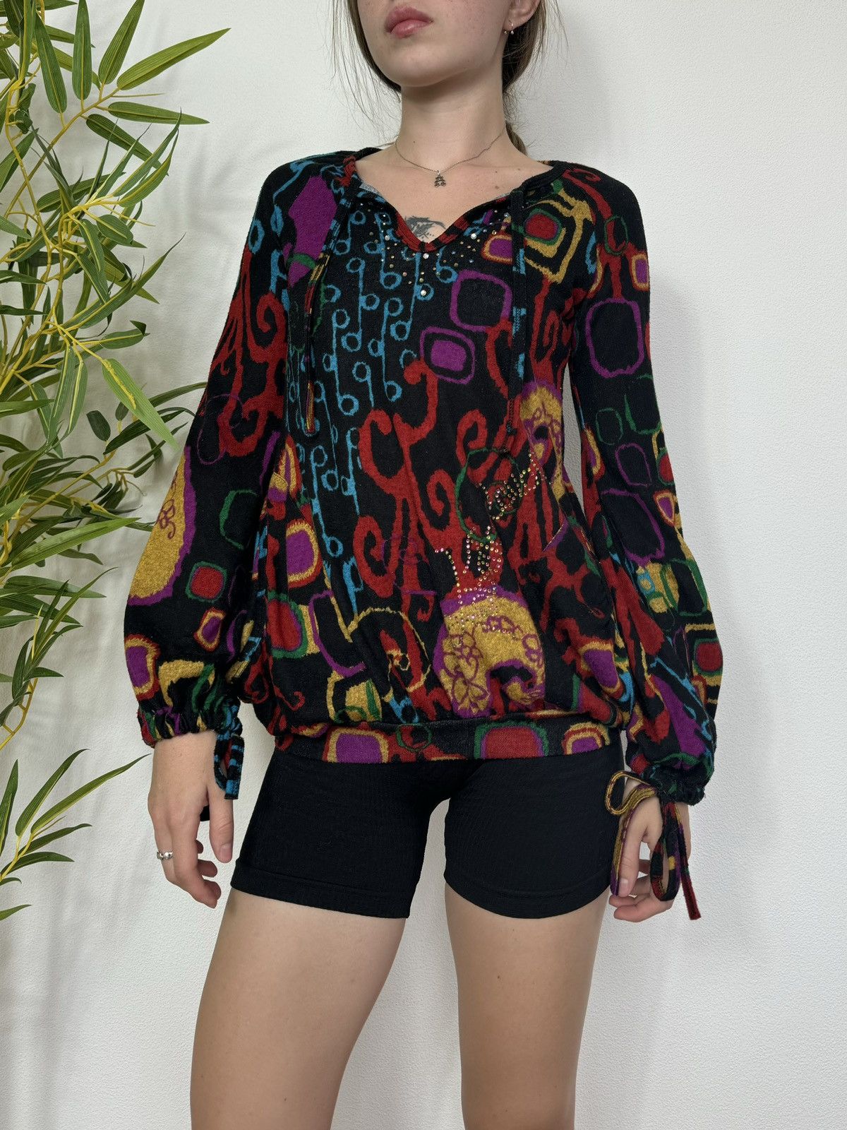 Roberto Cavalli VINTAGE ROBERTO CAVALLI 2000s PRINTED SWEATSHIRT Size S / US 4 / IT 40 - 6 Thumbnail