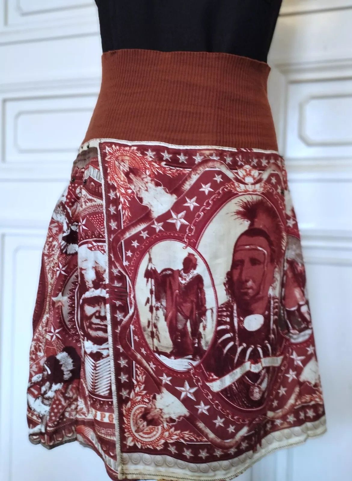 Jean Paul Gaultier Jean Paul Gaultier Jupe Tribute Cheyenne T XXL Size 32" / US 10 / IT 46 - 2 Thumbnail