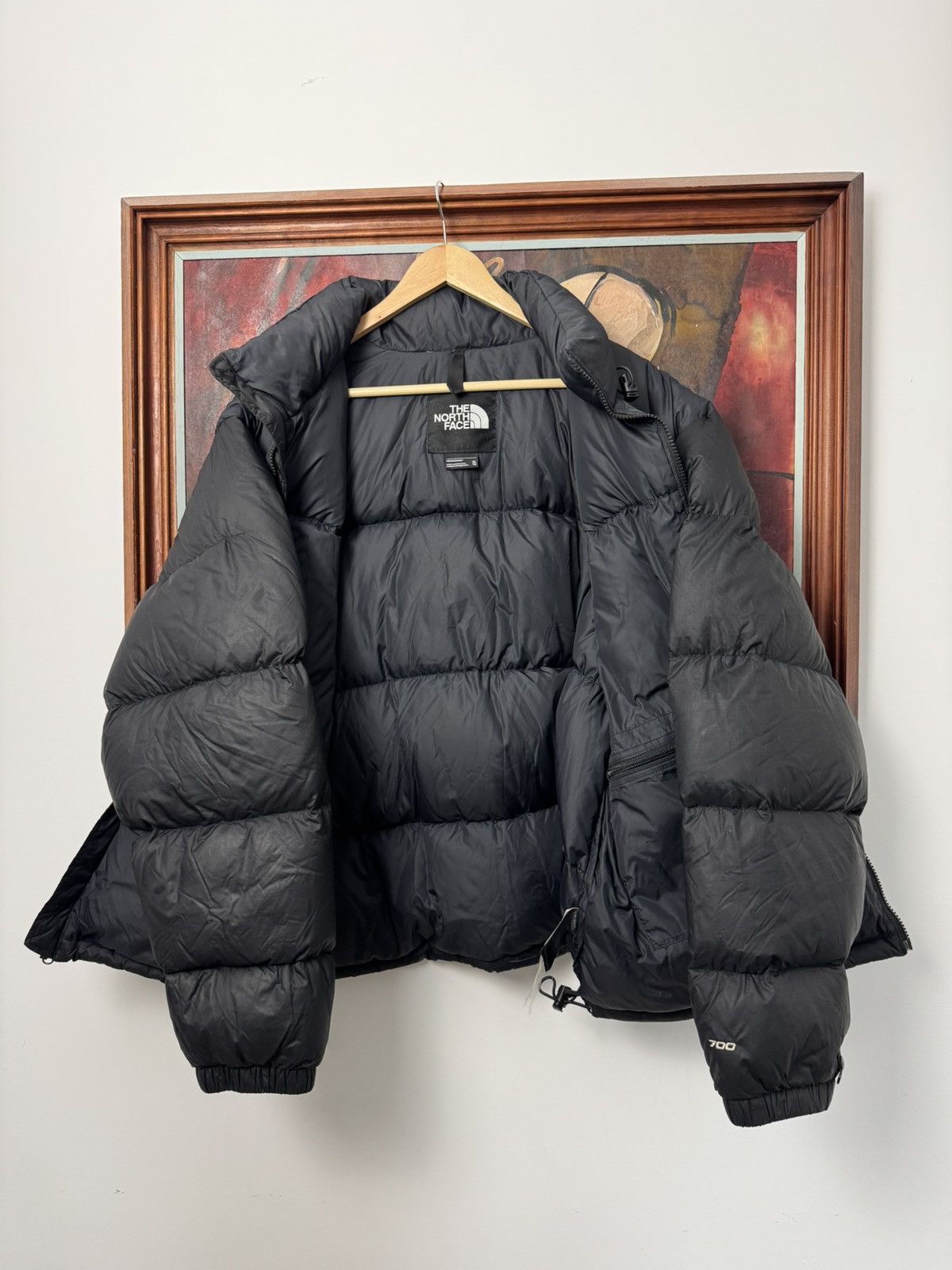 The North Face × Vintage Y2k The North Face 1996 Retro Nuptse 700 Puffer Jacket Black Size US XL / EU 56 / 4 - 3 Thumbnail