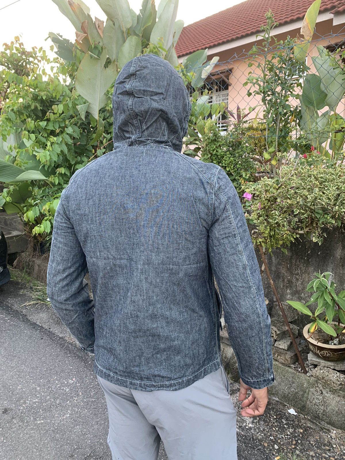 Japanese Brand × Oshkosh Vintage Oshkosh Denim Hoodie Jacket Size US M / EU 48-50 / 2 - 16 Thumbnail