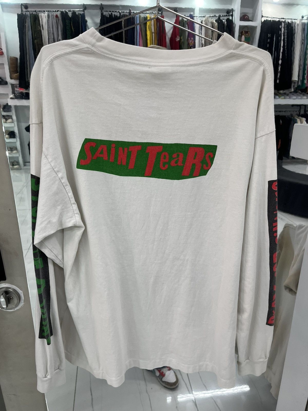 Saint Michael Saint Michael x Denim Tears L/S Tee ‘White’ Size US XL / EU 56 / 4 - 2 Thumbnail