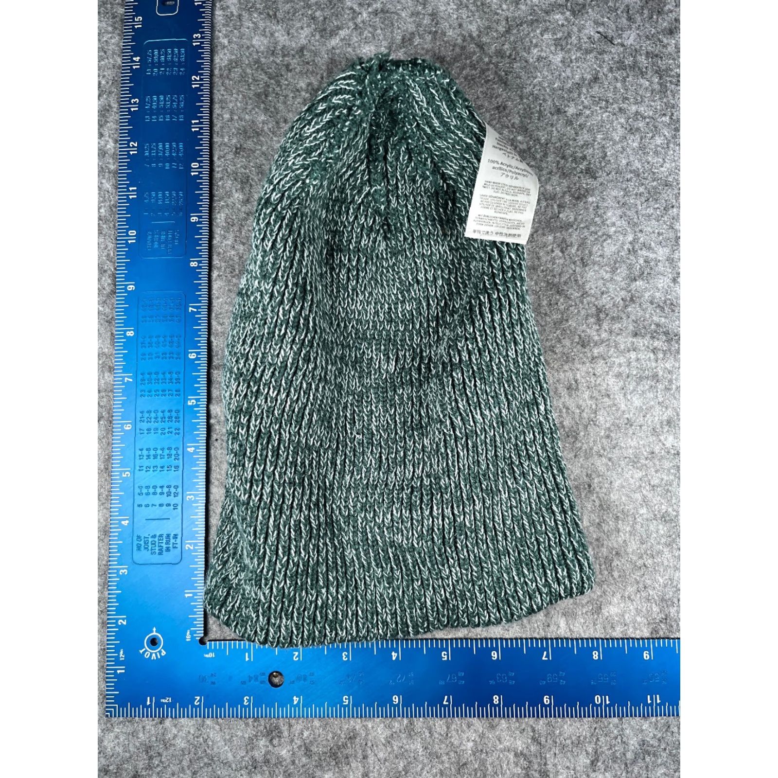 Eddie Bauer Eddie Bauer Hat Adult One Size Green White Beanie Toque Knit Acrylic Camp Hike Ski Size ONE SIZE - 6 Thumbnail