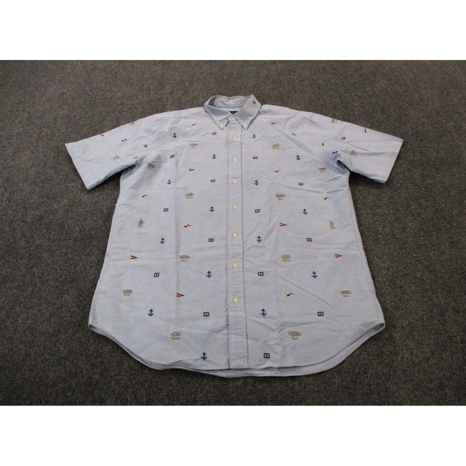 Ralph Lauren Polo Ralph Lauren Shirt Mens LT Sailor Knot Flag Anchor Nautical Print Golf Shirt Polo Ralph Lauren Size US L / EU 52-54 / 3 - 2 Thumbnail