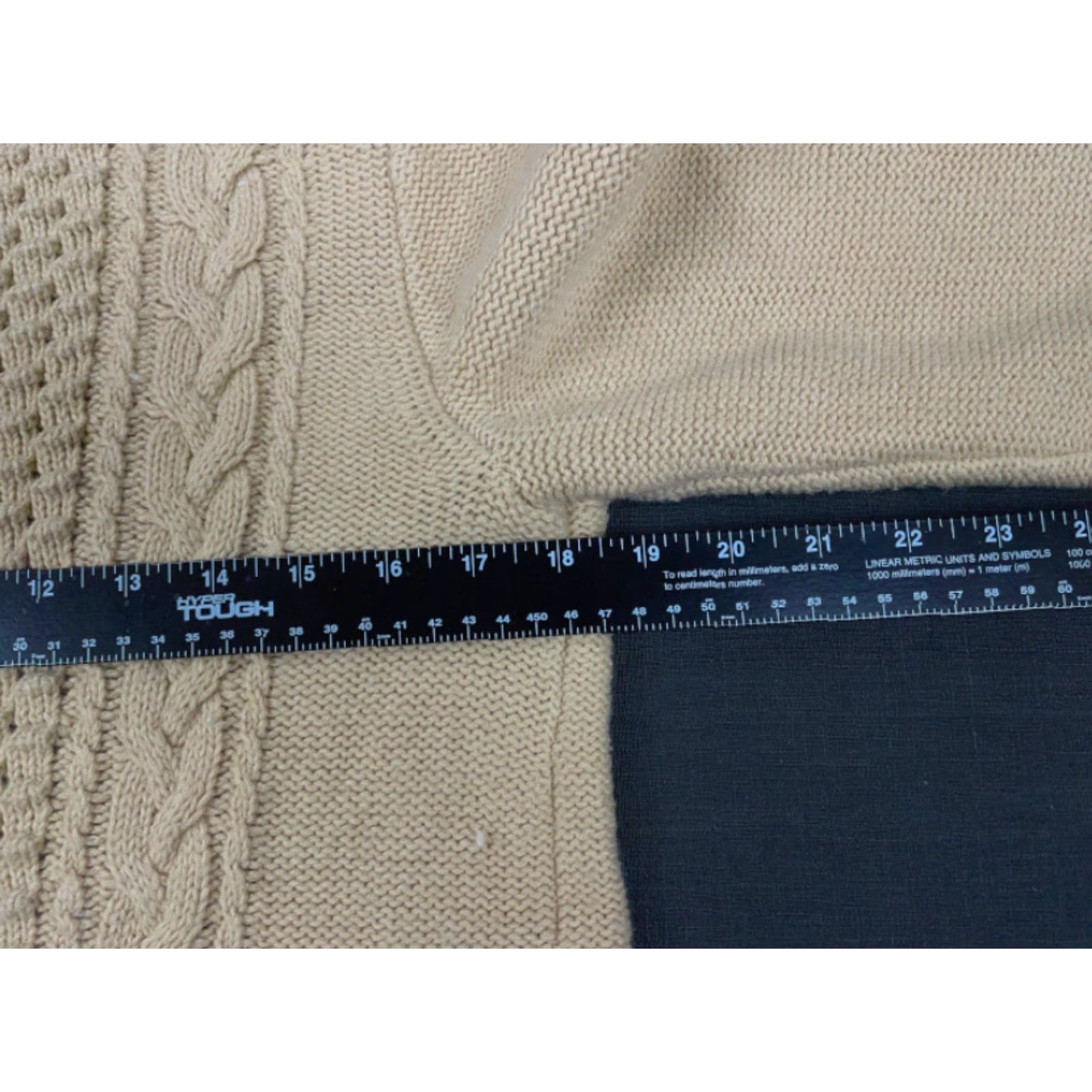 J.Crew J.Crew Beige Cable-Knit Pullover Sweater F8455 Women's Medium Beig e Knit Crew Neck Casual Preppy Classic Ivy League" Size M / US 6-8 / IT 42-44 - 7 Thumbnail