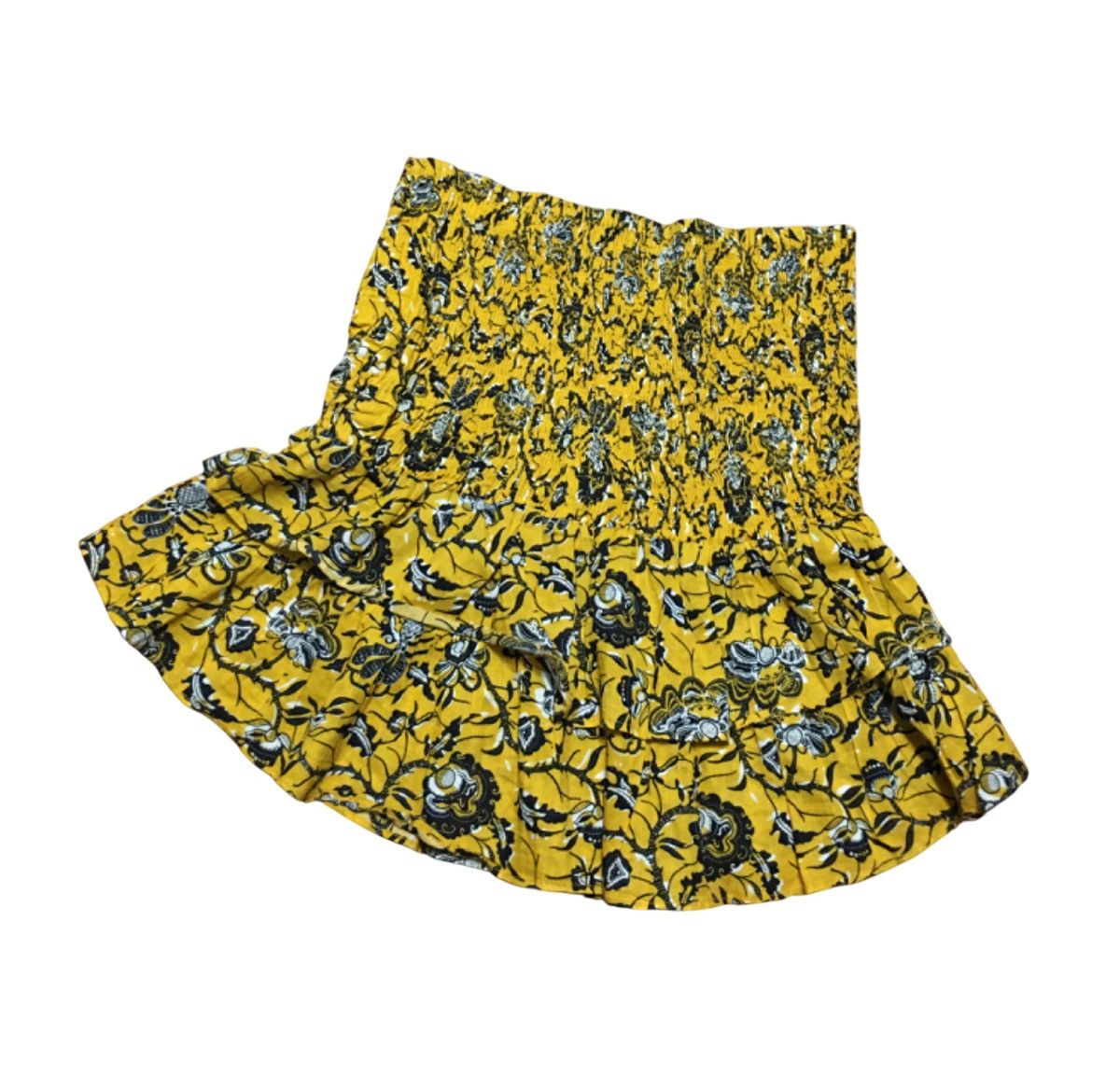 Isabel Marant × Isabel Marant Etoile Isabel Marant Etoile Floral Print Texture Yellow Skirt EU38 Size 27" / US 4 / IT 40 - 1 Thumbnail
