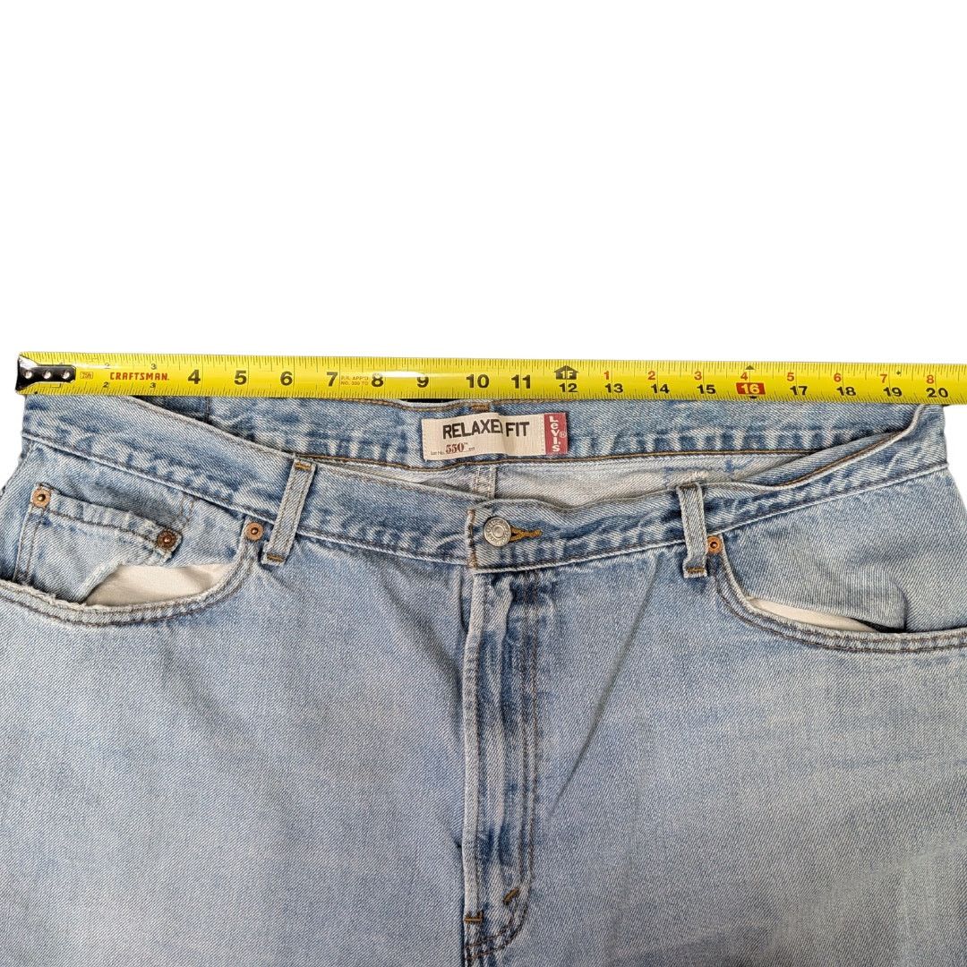 Levi's Levi's 505 Relaxed Fit Grunge Cut-off Denim Shorts | 40" Size US 40 / EU 56 - 4 Thumbnail