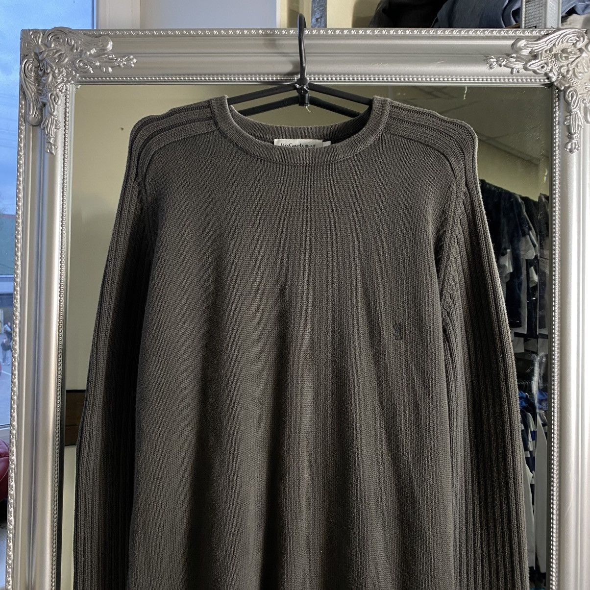 Yves Saint Laurent YSL Sweater Knit Yves Saint Laurent Sweater Vintage Faded Size US L / EU 52-54 / 3 - 2 Thumbnail