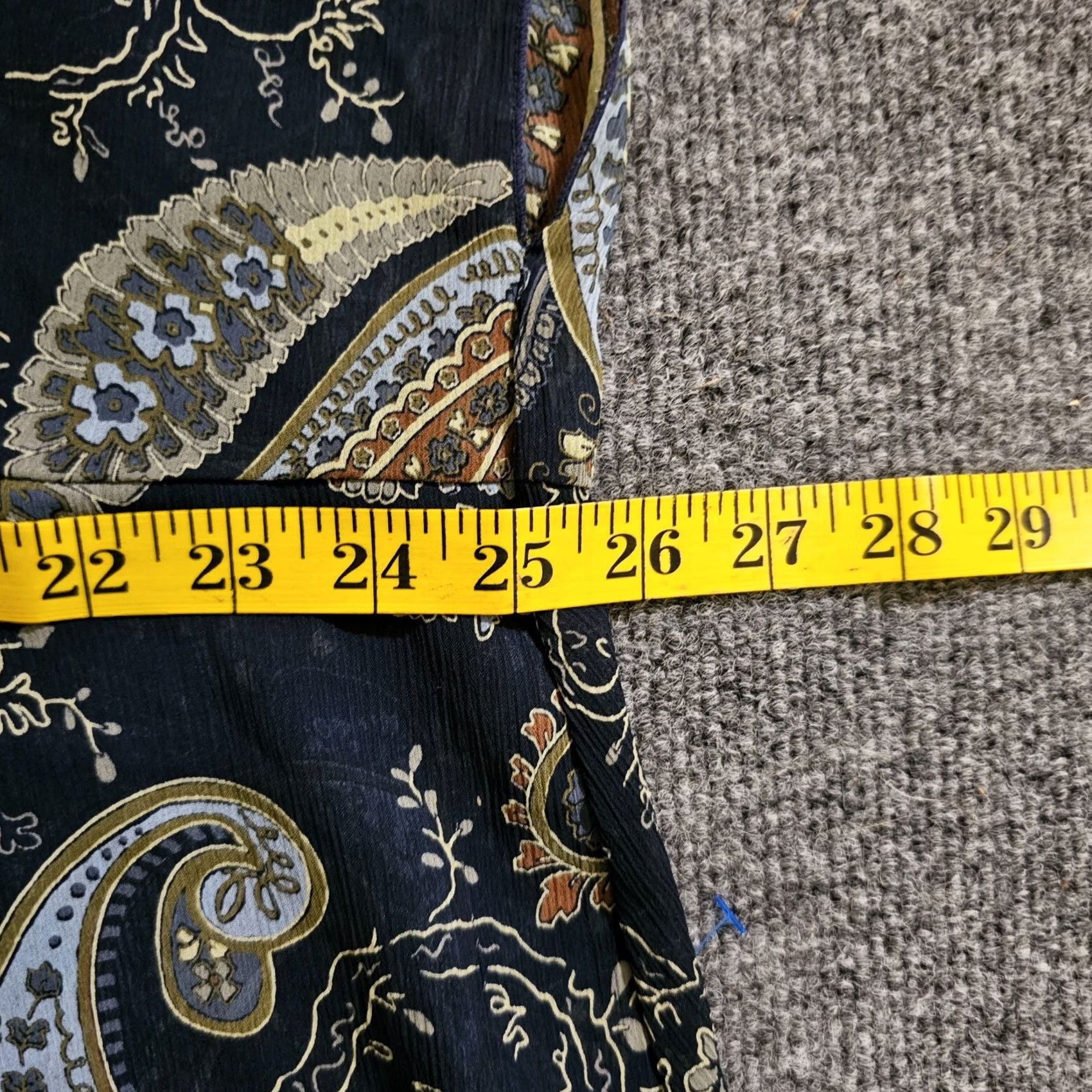 Old Navy VINTAGE Old Navy Top Womens 3X Blue Paisley Short Sleeve Sheer Flowy Career Casual Y2K Blouse Womens Size XXL / US 16-18 / IT 52-54 - 7 Thumbnail