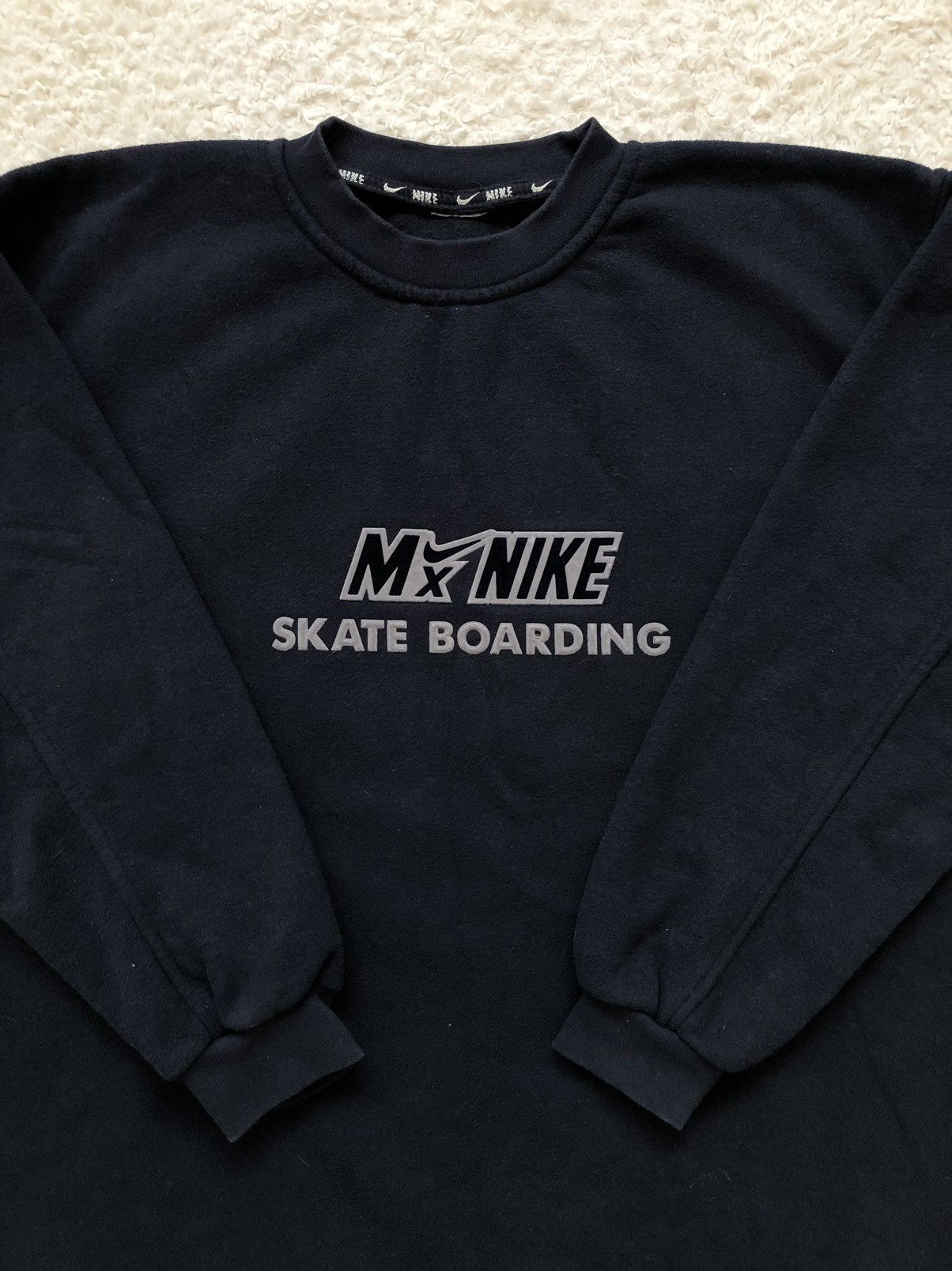 Nike × Vintage Sweatshirt Nike Skate Boarding spellout vintage 90’s Size US XL / EU 56 / 4 - 2 Thumbnail