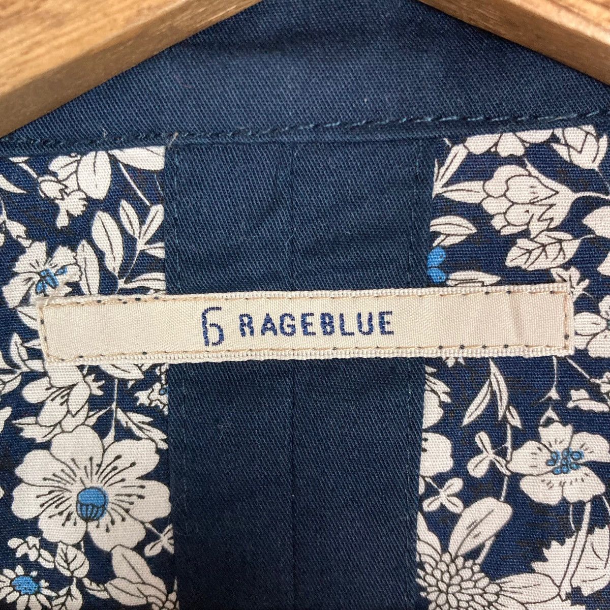 RAGEBLUE Japanese Brand Rageblue Floral Pattern Inside Flat Button Size US M / EU 48-50 / 2 - 6 Thumbnail