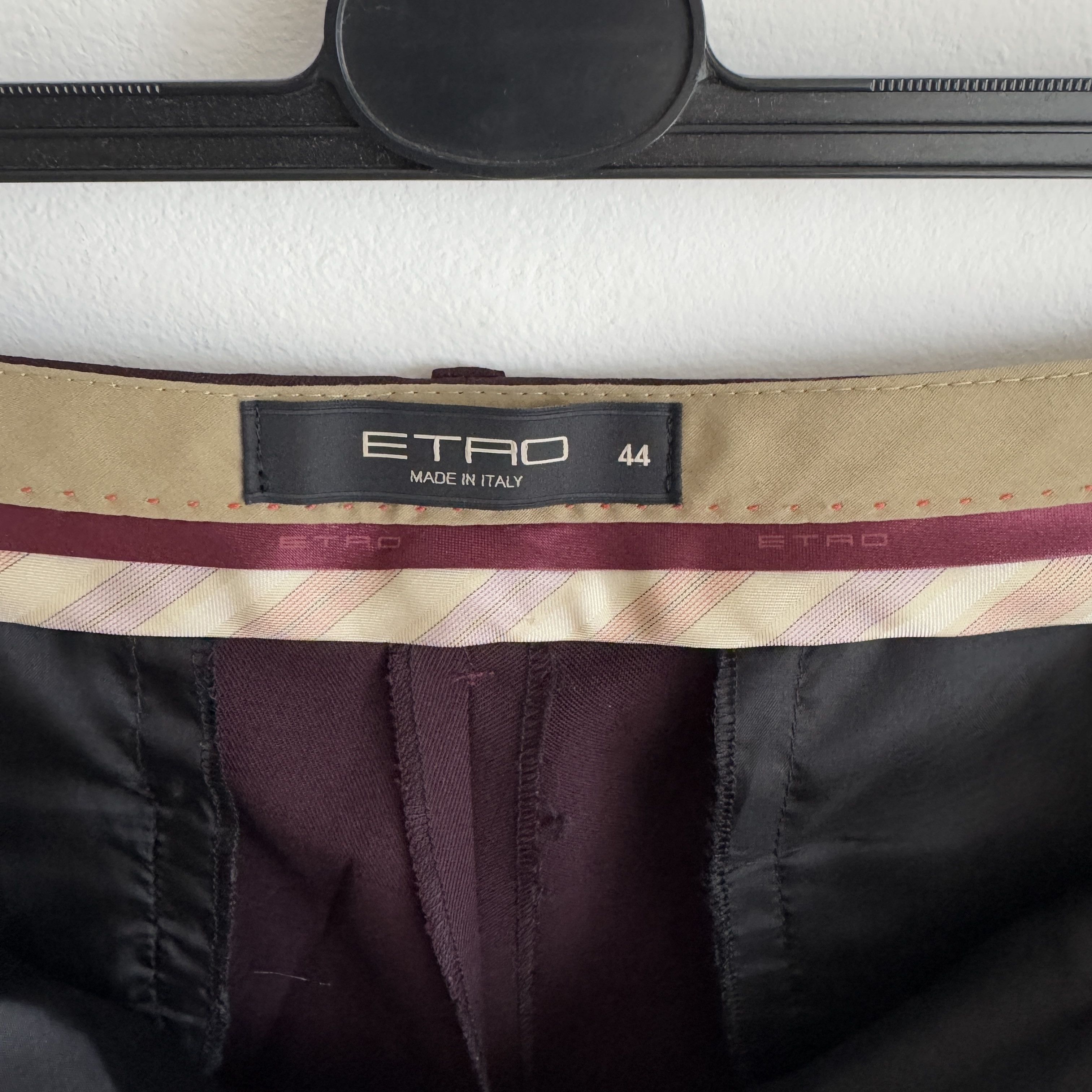 Etro ETRO wool purple pants women's trousers 44 Size 30" / US 8 / IT 44 - 8 Thumbnail