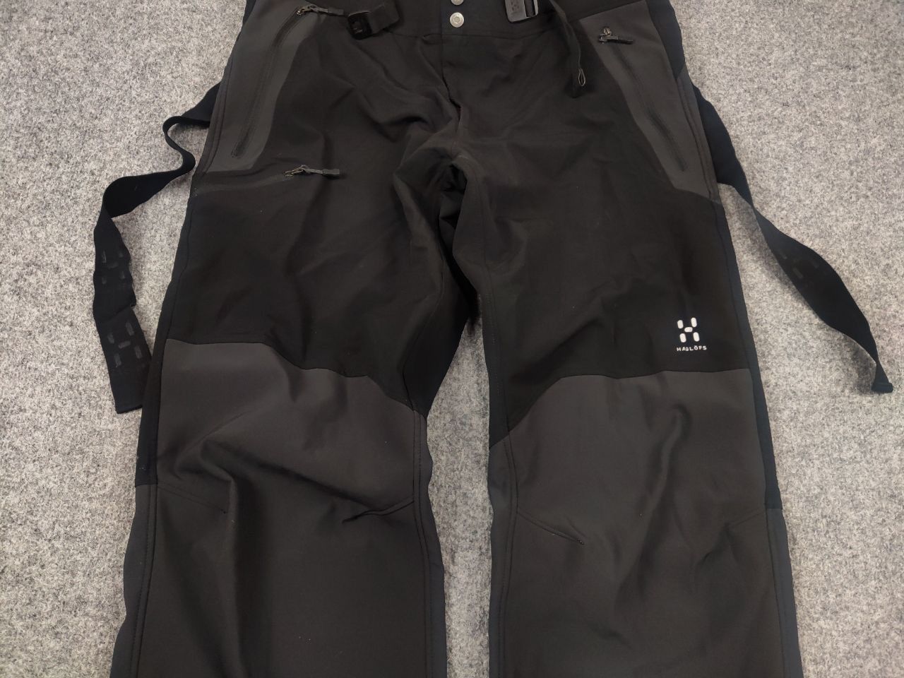 Haglofs Haglofs Pro Shell Black Zip Ski pants with suspenders Size US 36 / EU 52 - 7 Thumbnail