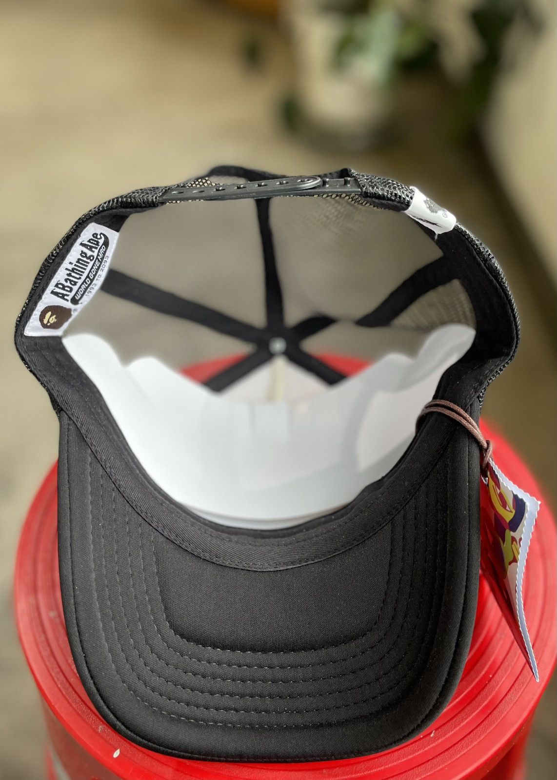 Bape BAPE x KidSuper Sta Logo Rhinestone Trucker Cap Size ONE SIZE - 6 Thumbnail