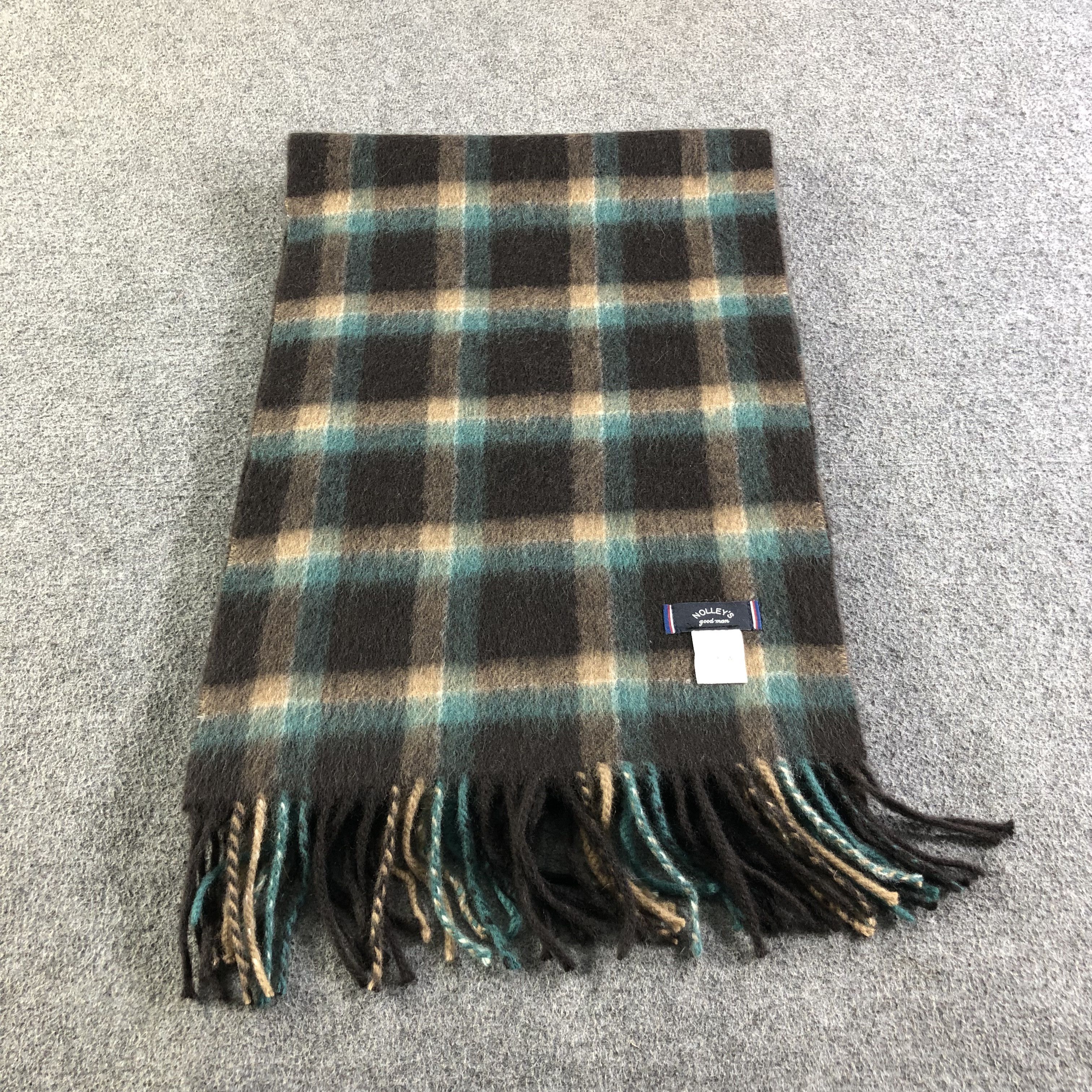 NOLLEY'S Nolley's Tartan Cashmere Scarf Muffler Neckwear V2091 Size ONE SIZE - 3 Thumbnail