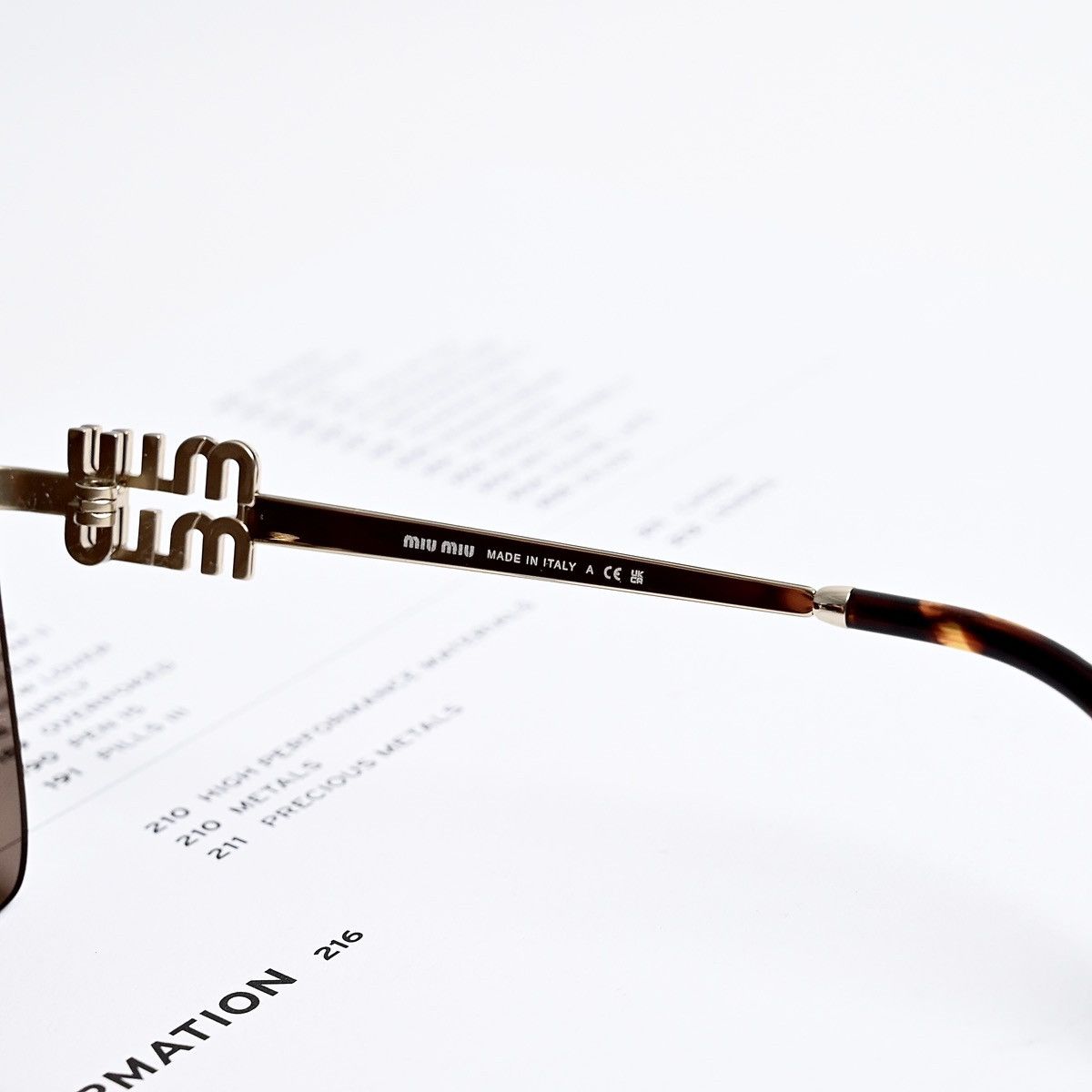 Miu Miu MIU MIU 0MU 50ZS SUNGLASSES Size ONE SIZE - 5 Thumbnail