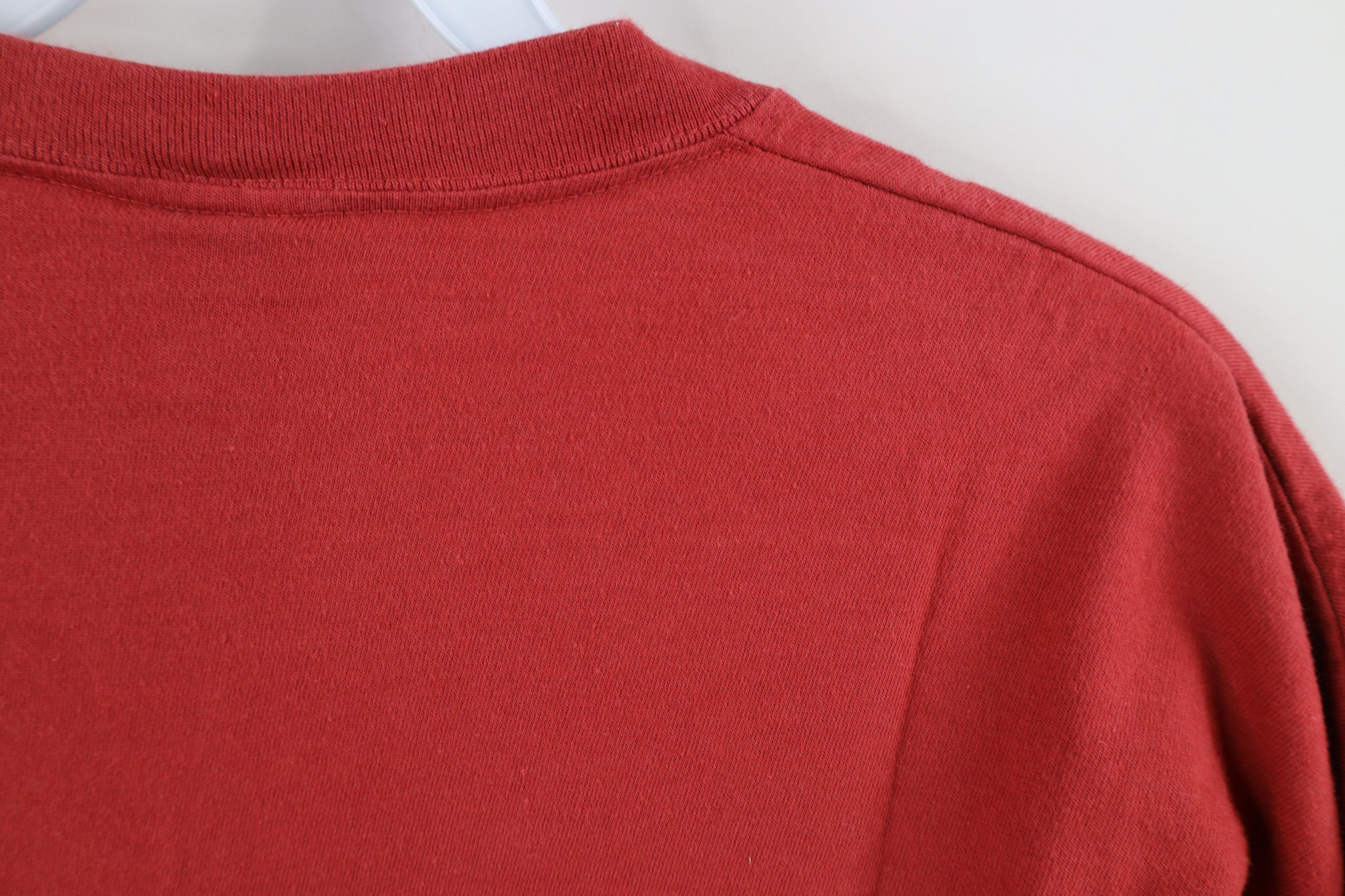 Gap × Vintage Vintage 90s Gap Short Sleeve V-Neck T-Shirt Red Cotton USA Size US M / EU 48-50 / 2 - 9 Thumbnail