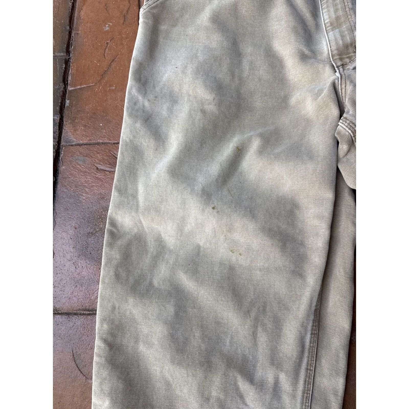 Carhartt VINTAGE Carhartt Workwear Carpenter Jeans 44 Beige Grunge USA Men Pants 5-Pocket Design Denim Distressed Carpenter Style Size US 44 / EU 60 - 7 Thumbnail