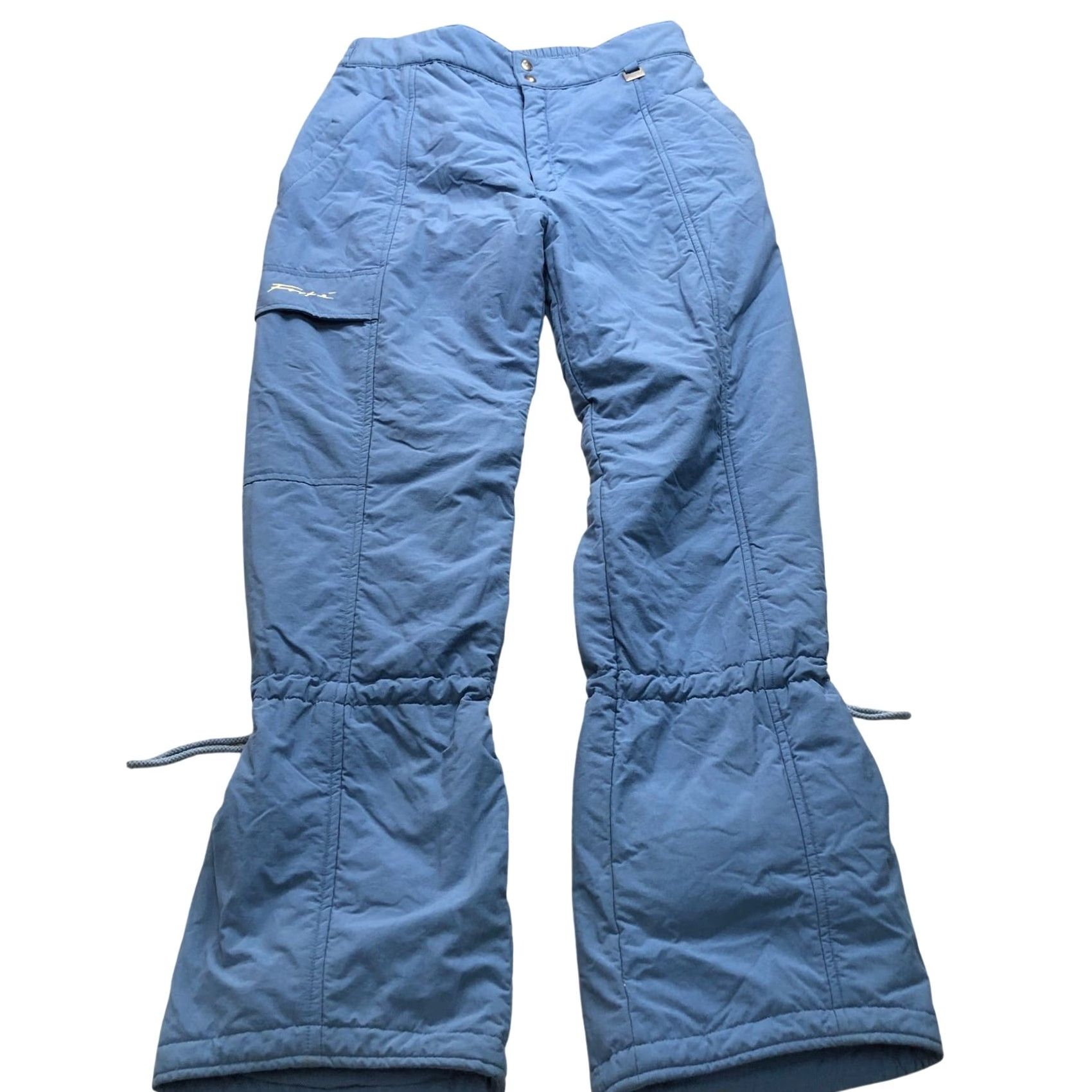 Fortela VINTAGE Forte Thermolite Insulation Ski Snowboard Nylon Pants Mens L Blue 80s 90s Pockets Inseam 31 Activewear Winter Mens Size US 32 / EU 48 - 5 Thumbnail