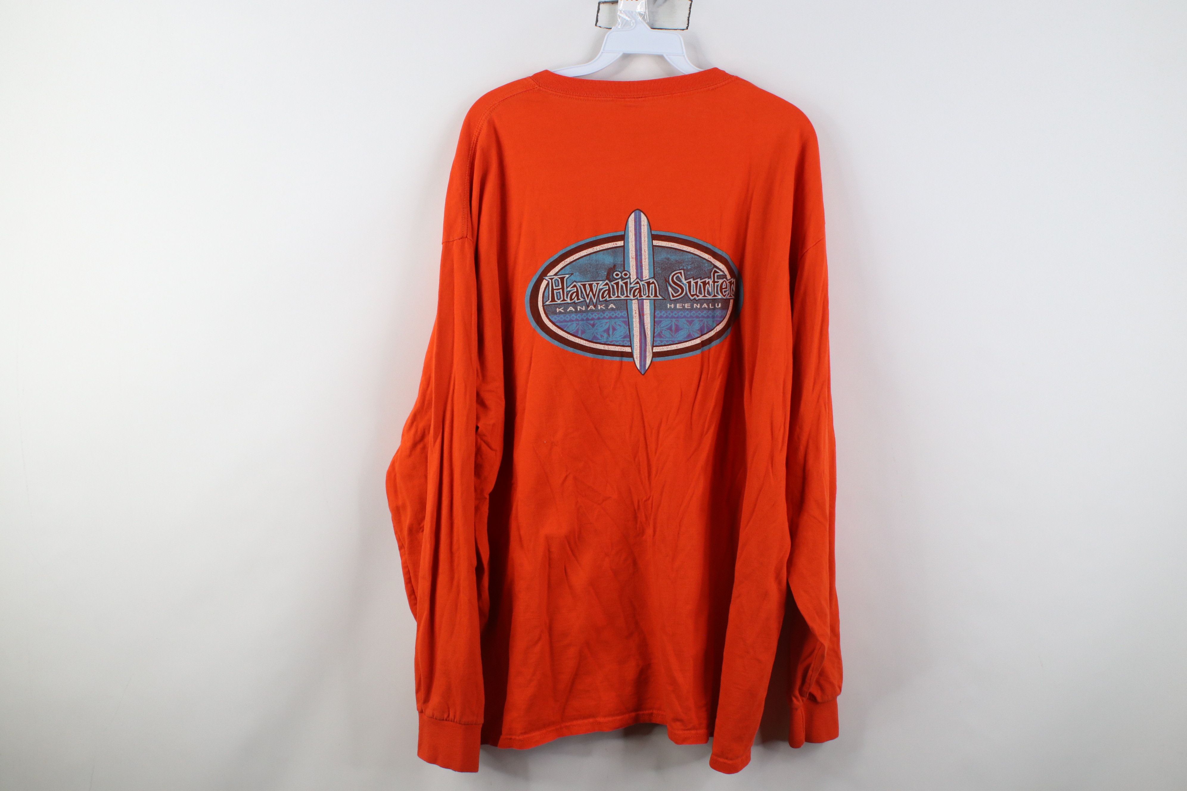Vintage Vintage Y2K Streetwear Surfing Long Sleeve T-Shirt Orange Size US XXL / EU 58 / 5 - 11 Thumbnail