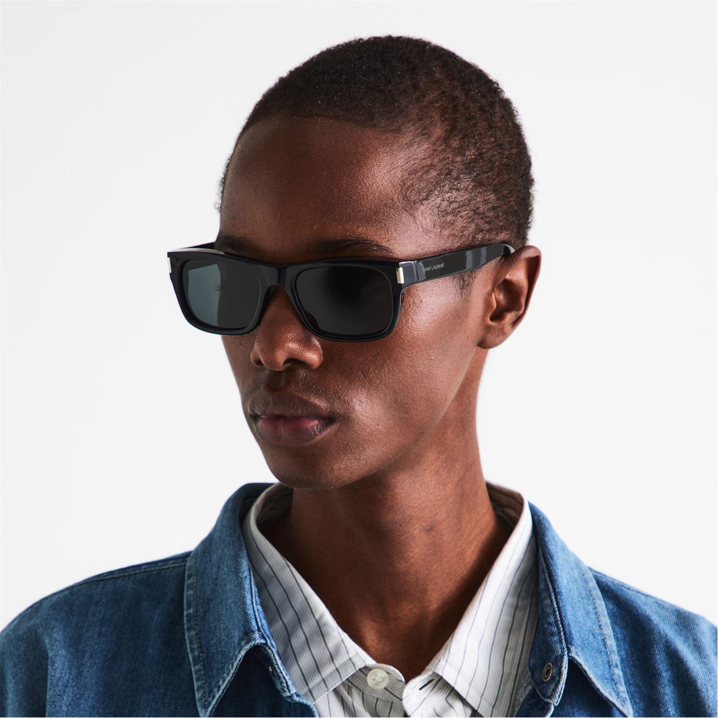 Saint Laurent Paris o1g2r1mq0426 Size: OS / Rectangle Sunglasses in Black Size ONE SIZE - 3 Thumbnail