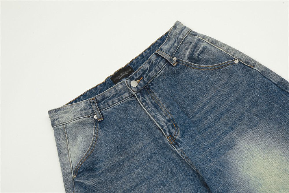Jean Men's heavy washed gradient distressed jeans Size US 32 / EU 48 - 3 Thumbnail