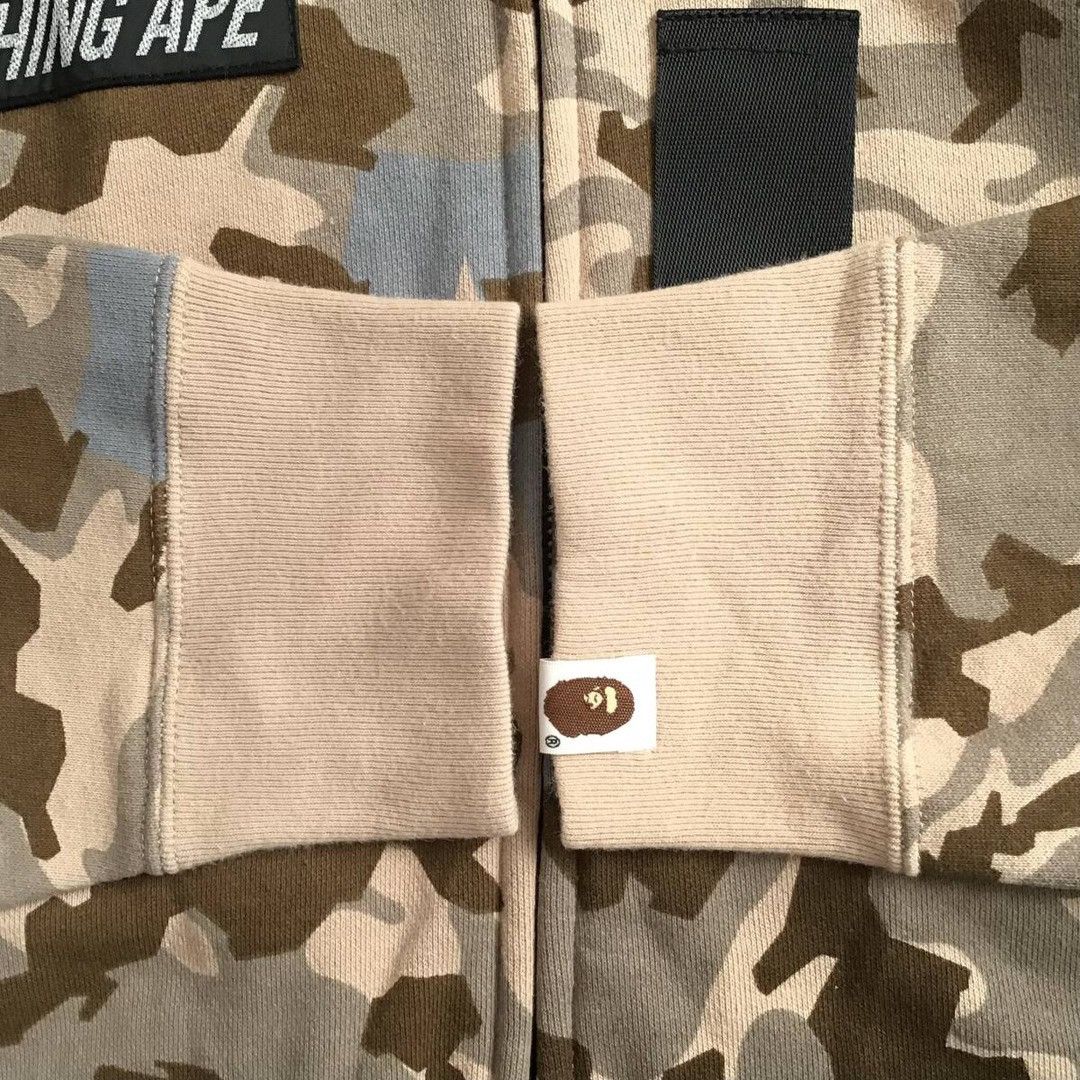 Bape BAPE SAND CAMO MILITARY RELAXED FIT FULL ZIP MASK HOODIE Size US M / EU 48-50 / 2 - 6 Thumbnail