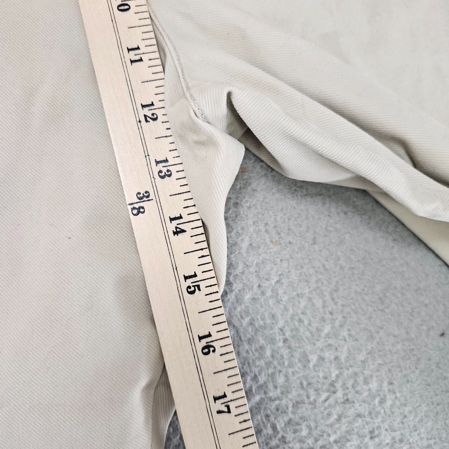 Vintage Perk Pants Mens Size 42x30 Beige Slim Fit Stretch Cotton Chino Casual Flat Front Size US 42 / EU 58 - 3 Thumbnail