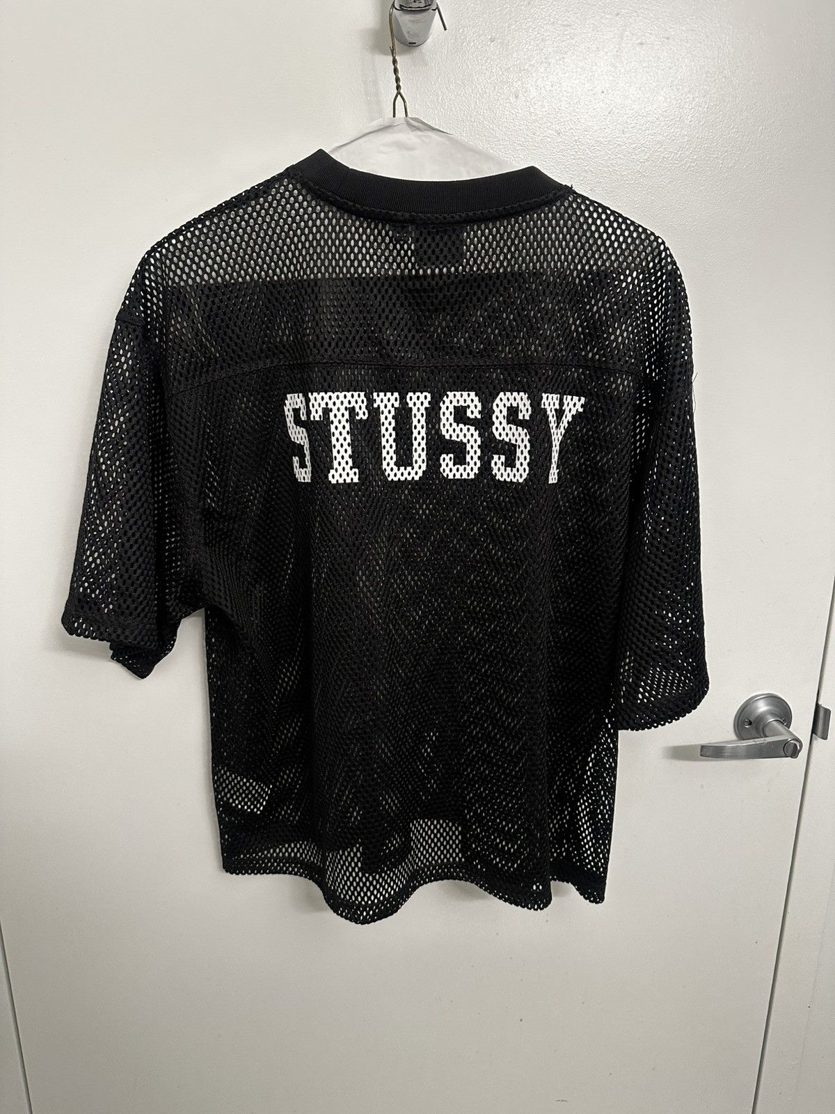 STUSSY TEAM JERSEY 80 ブラック メッシュ M Stussy Team 80 Jersey - Black | Garmentory