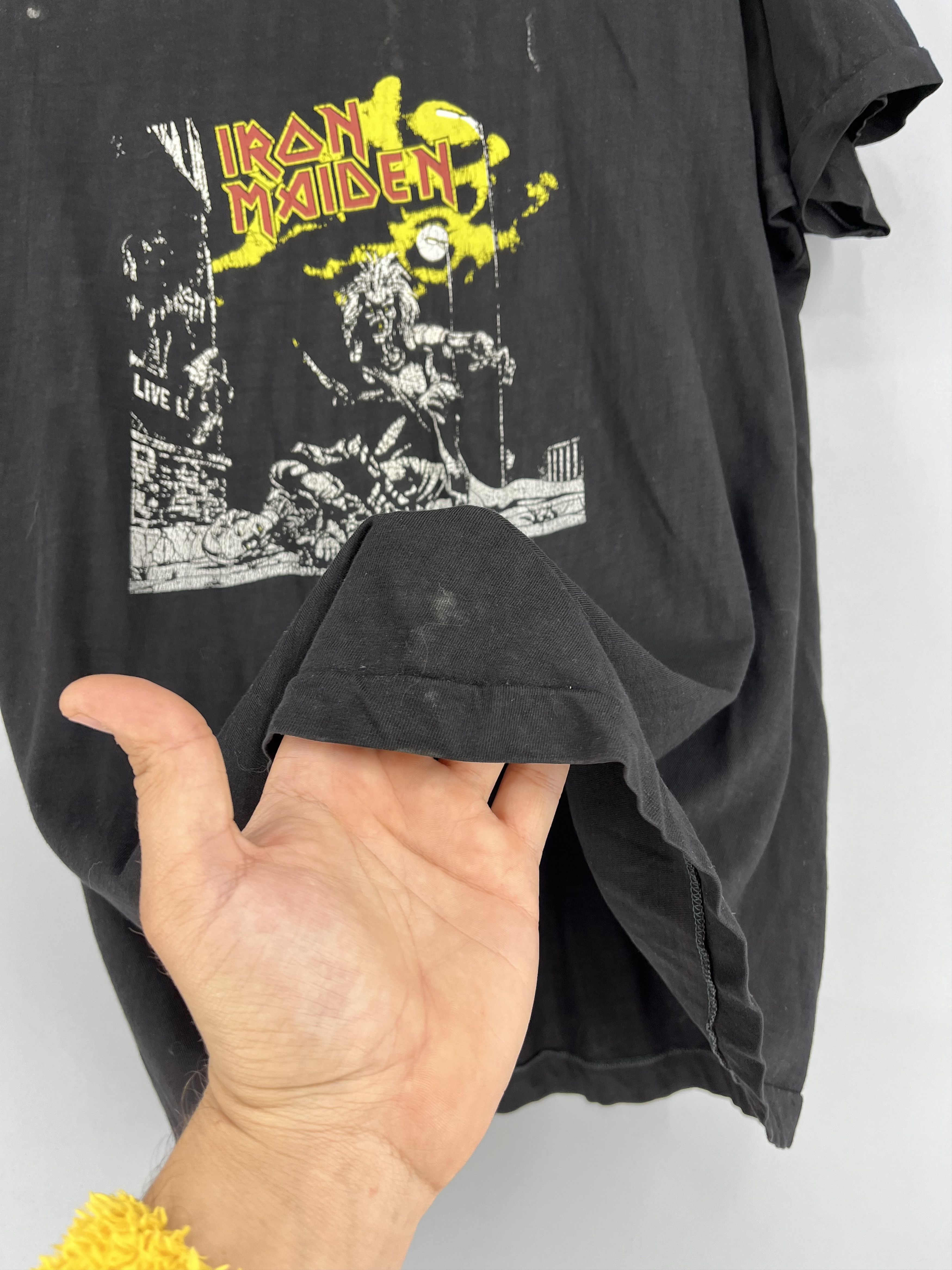 Iron Maiden Vintage 80s Very Rare Iron Maiden Sanctuary Is The Second Size US XL / EU 56 / 4 - 13 Thumbnail