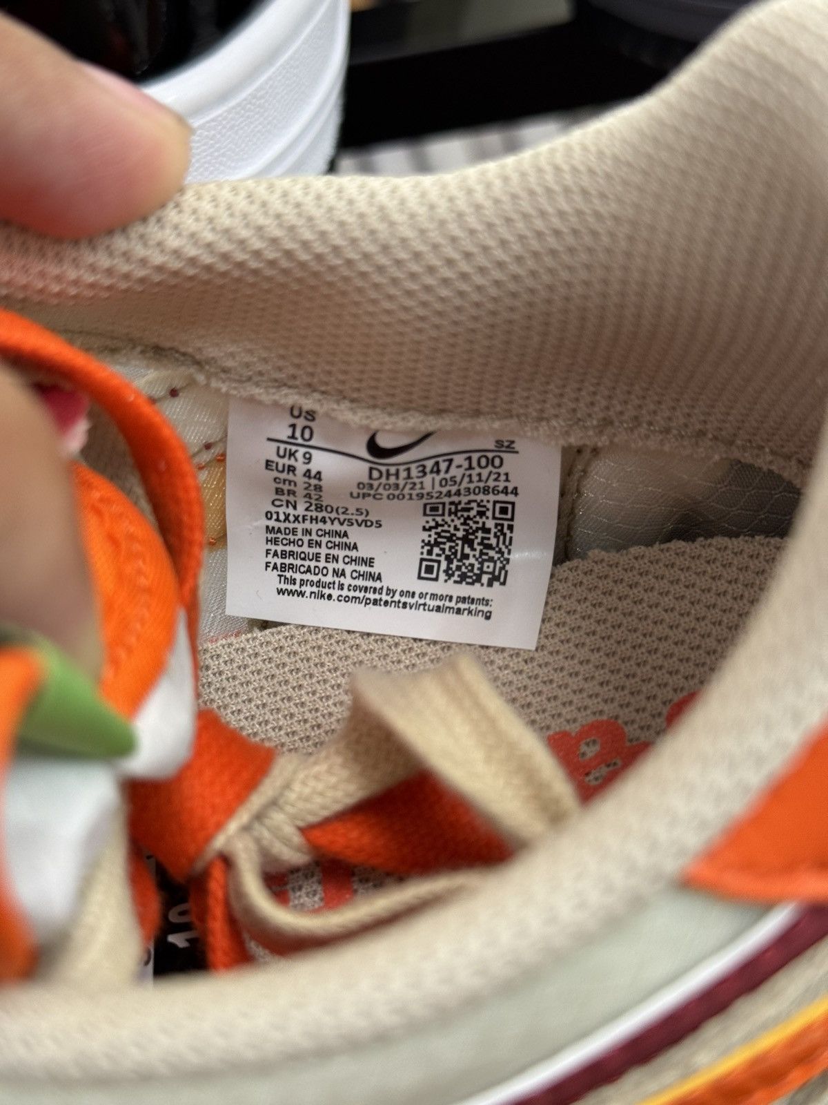 CLOT × Nike Nike Sacai CLOT LD Waffle Kiss of Death Net Orange Blaze Size US 10 / EU 43 - 7 Thumbnail