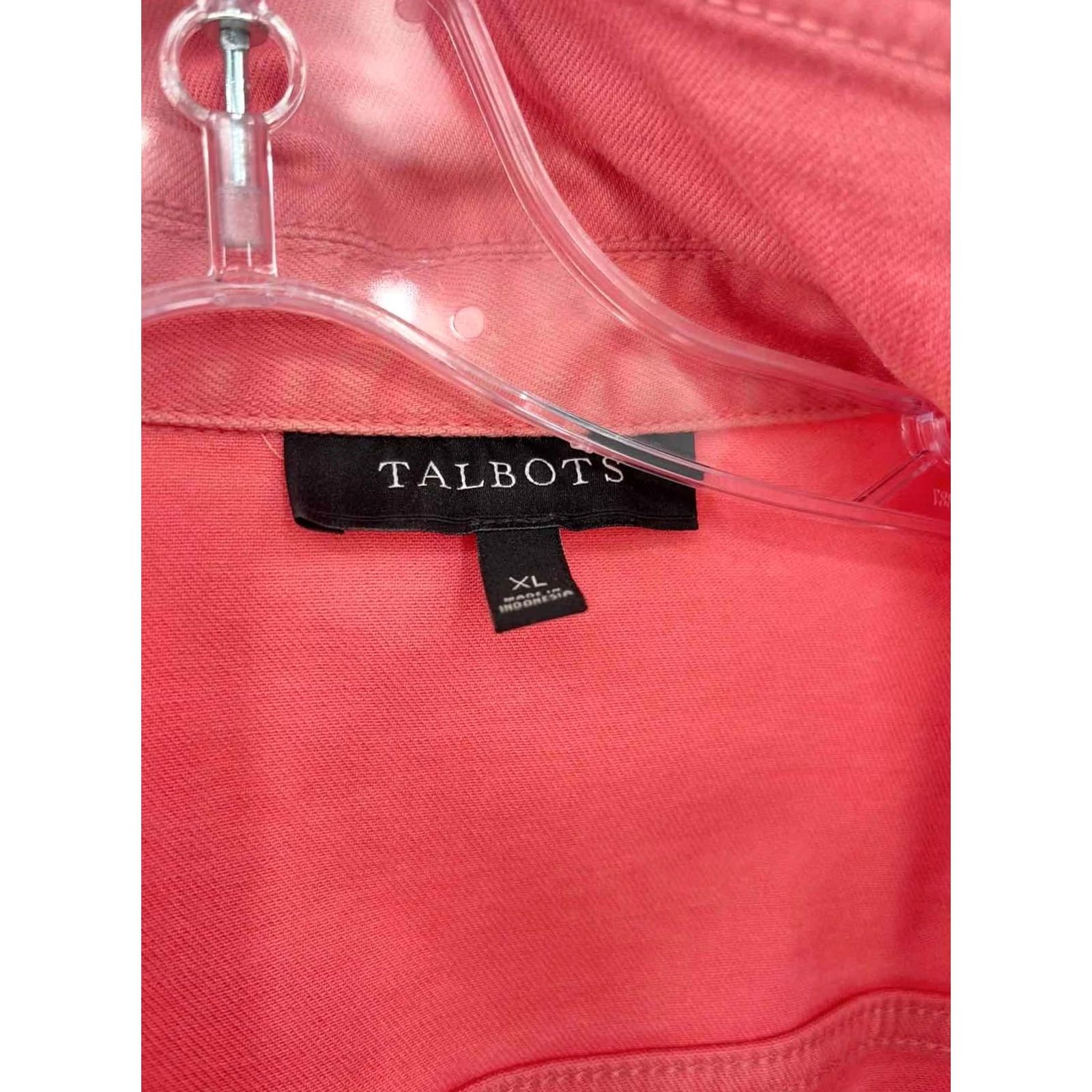 Talbots Pre-Owned Talbots Pink Size XL Jean Jacket Size 40" / US 18 - 3 Thumbnail