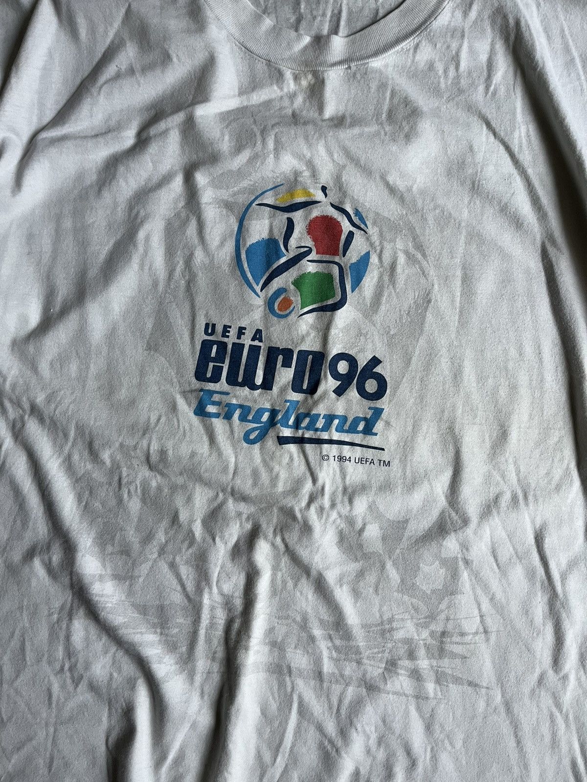 Nutmeg × UEFA Vintage NUTMEG Uefa England Uero 1996 Football Promo Tee Size US XL / EU 56 / 4 - 4 Thumbnail