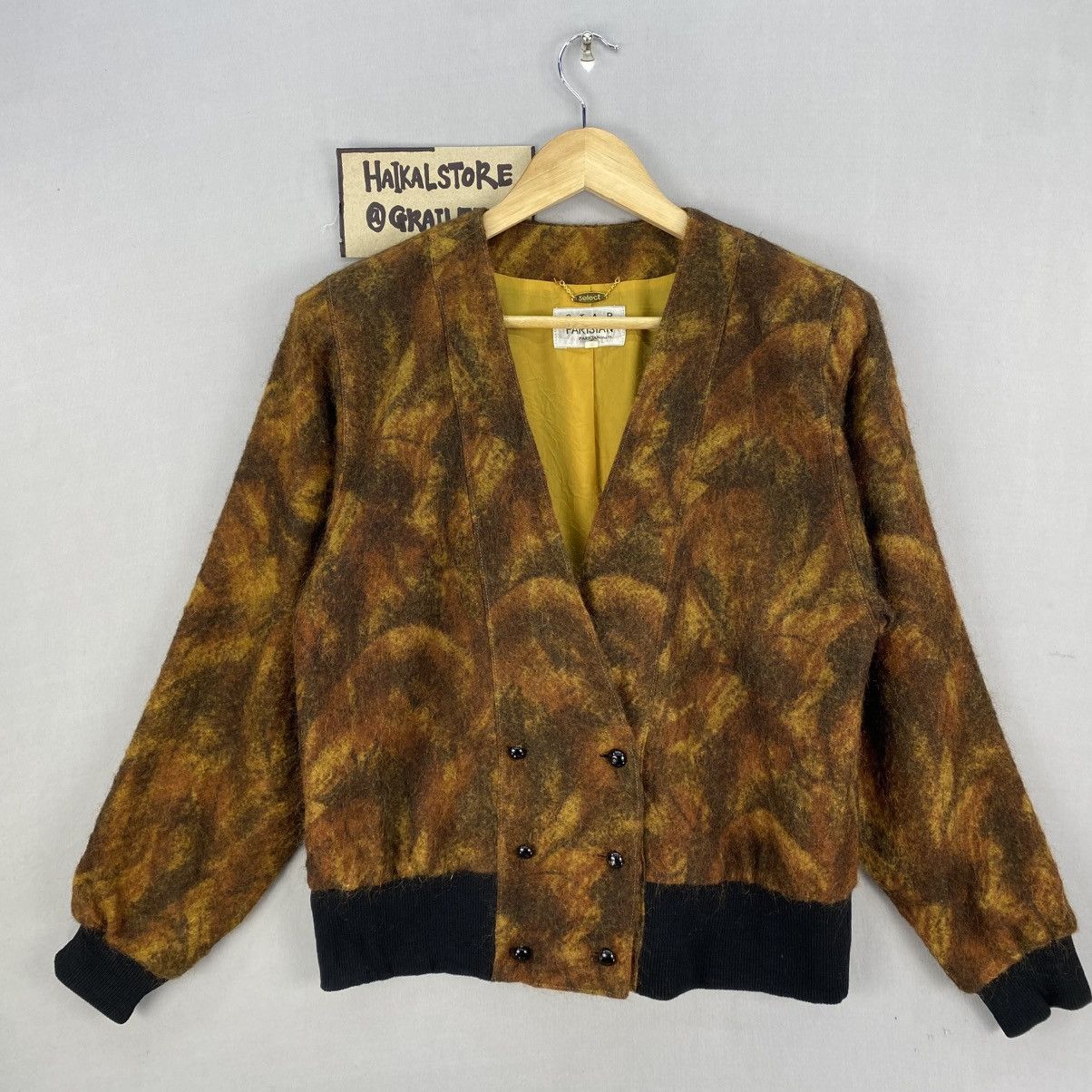 Japanese Brand Vintage 80’s Mohair Cardigan Kurt Cobain Style Size S / US 4 / IT 40 - 1 Thumbnail