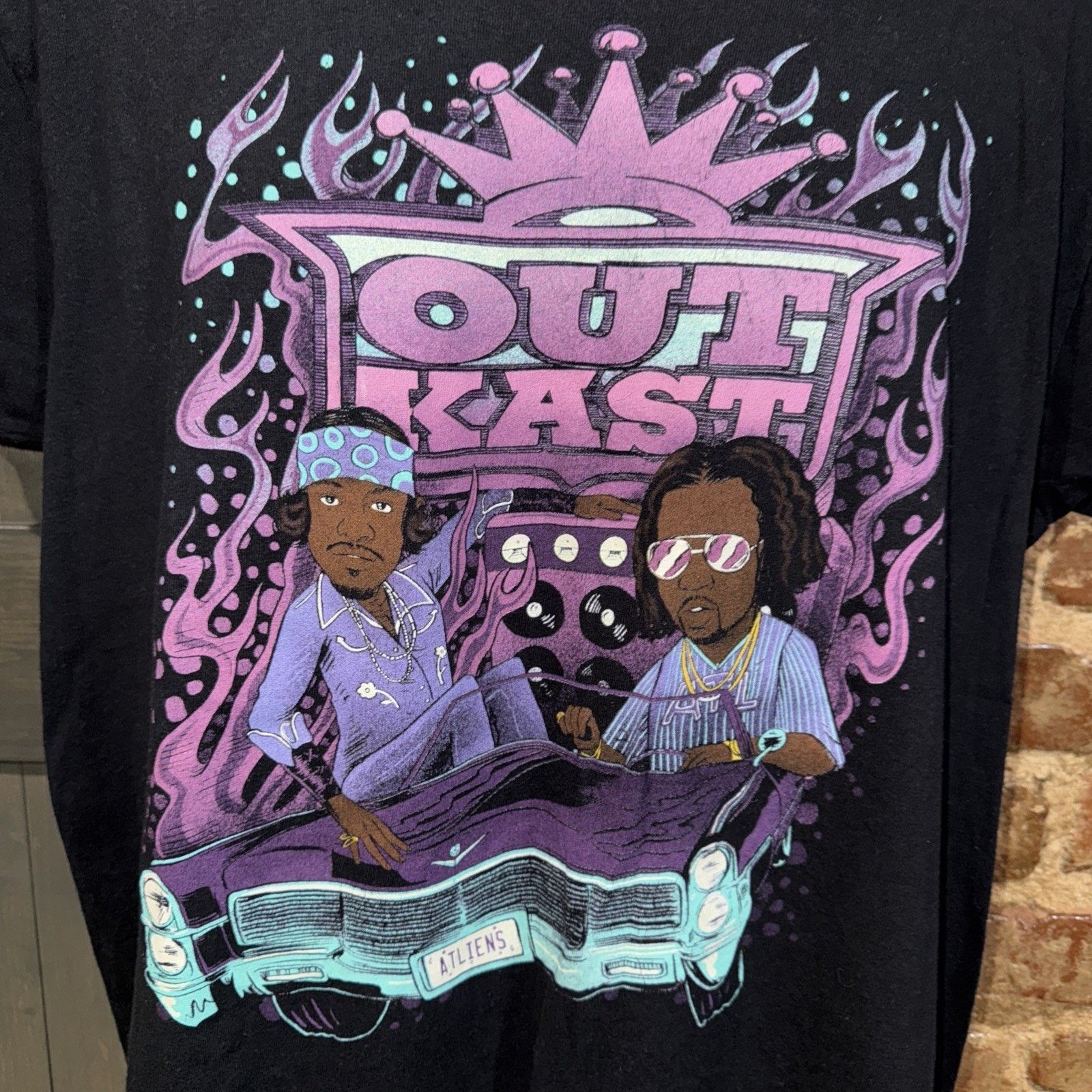 Outkast OutKast Black Graphic T Shirt L Atliens Andree 3000 Big Boi Size US L / EU 52-54 / 3 - 3 Thumbnail
