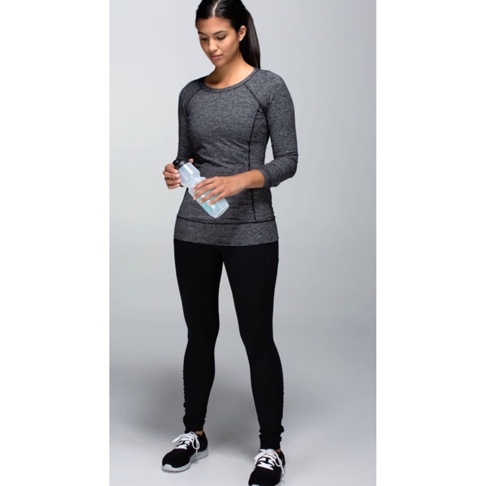 Lululemon Lululemon Race Your Pace Long Sleeve Shirt Women’s Size 4 Black Striped Slim Raglan Reflective Pocket Size S / US 4 / IT 40 - 2 Thumbnail
