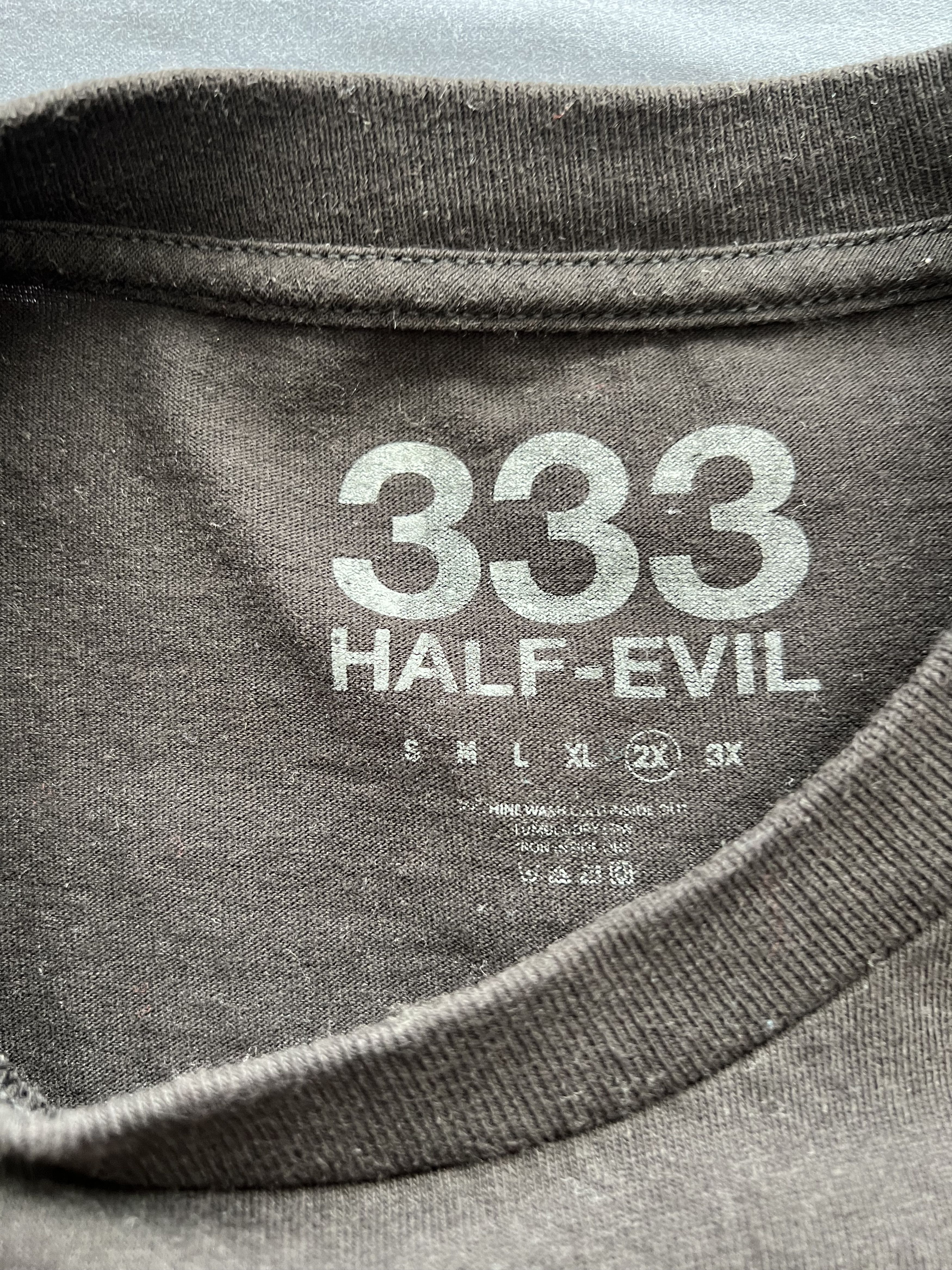 Half Evil half evil logo tee - BLACK Size US XXL / EU 58 / 5 - 4 Thumbnail