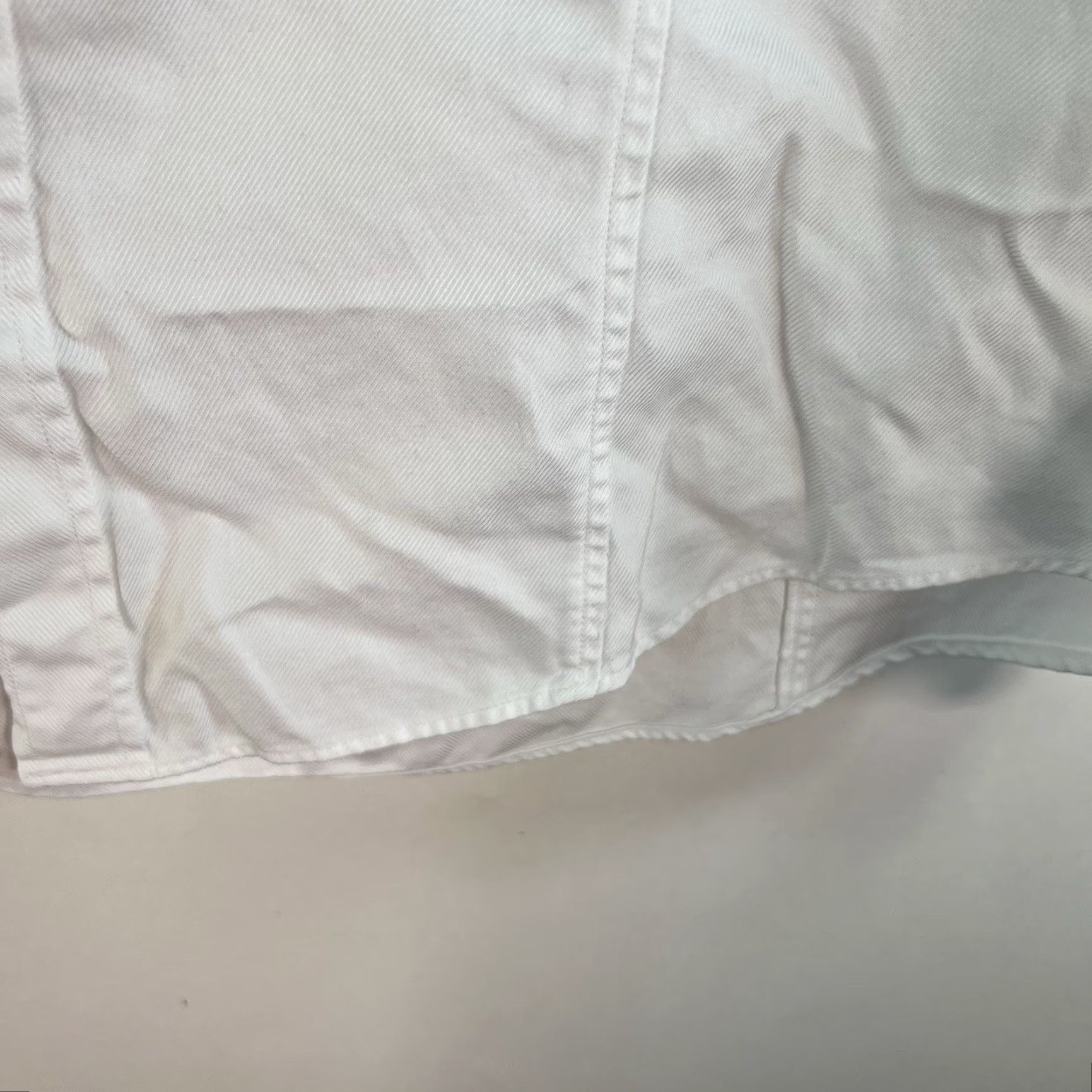 Vintage Anthology Quinn Button-Up Shirt Womens Size 10 White Long Sleeve Collared 100% Cotton Regular Fit Size L / US 10 / IT 46 - 3 Thumbnail