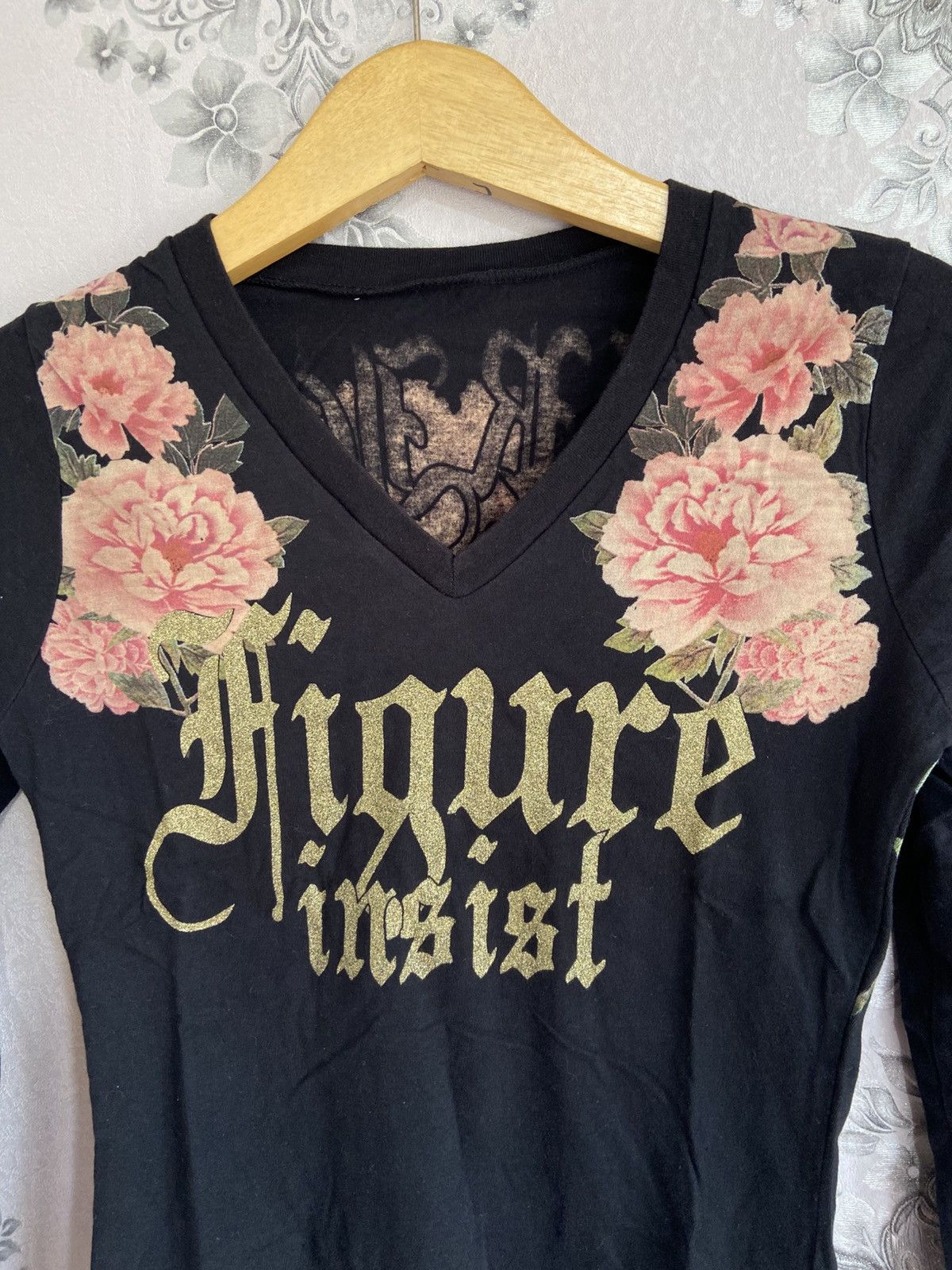 Le Grande Bleu (L.G.B.) D.L.A Figure Insist Skull Flower Longsleeve Tshirt Style Size US M / EU 48-50 / 2 - 2 Thumbnail