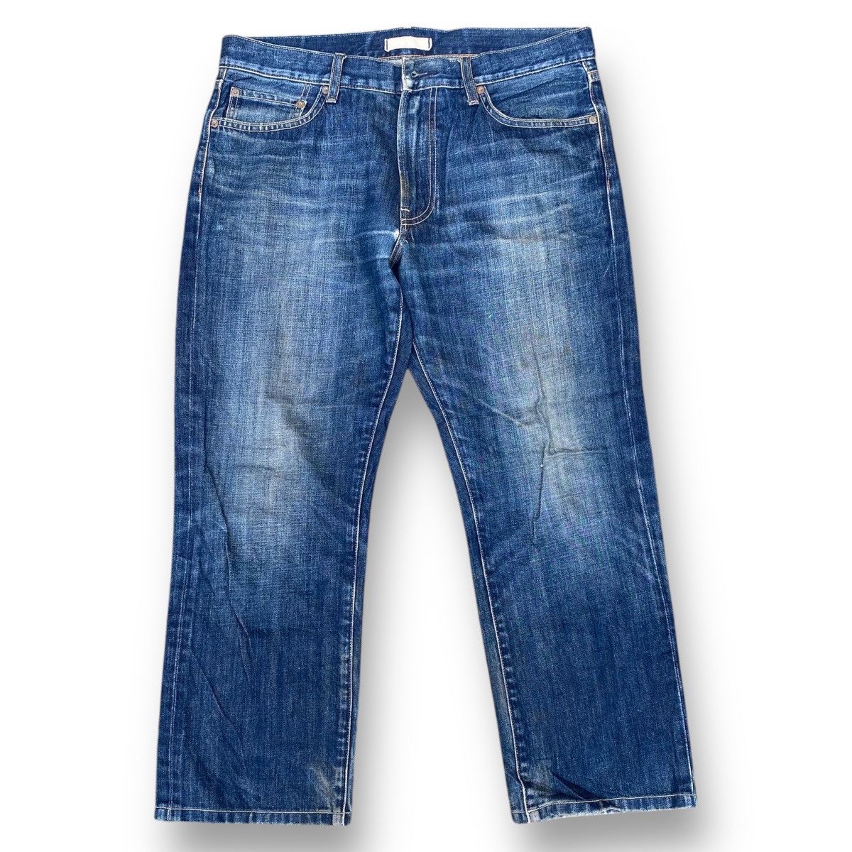 Japanese Brand × Uniqlo Vintage Style Uniqlo Japanese Brand Blue Denim Jeans. #D8 Size US 34 / EU 50 - 1 Thumbnail