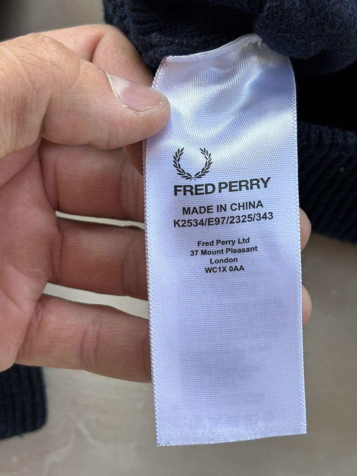 Fred Perry Fred Perry sweatshirt full zip navy blue hoodie sport Size US S / EU 44-46 / 1 - 5 Thumbnail