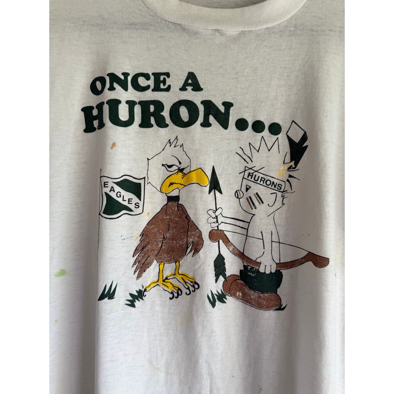 Vintage Vintage Huron Eagles Tee USA Single Stitch XL Size US XL / EU 56 / 4 - 5 Thumbnail