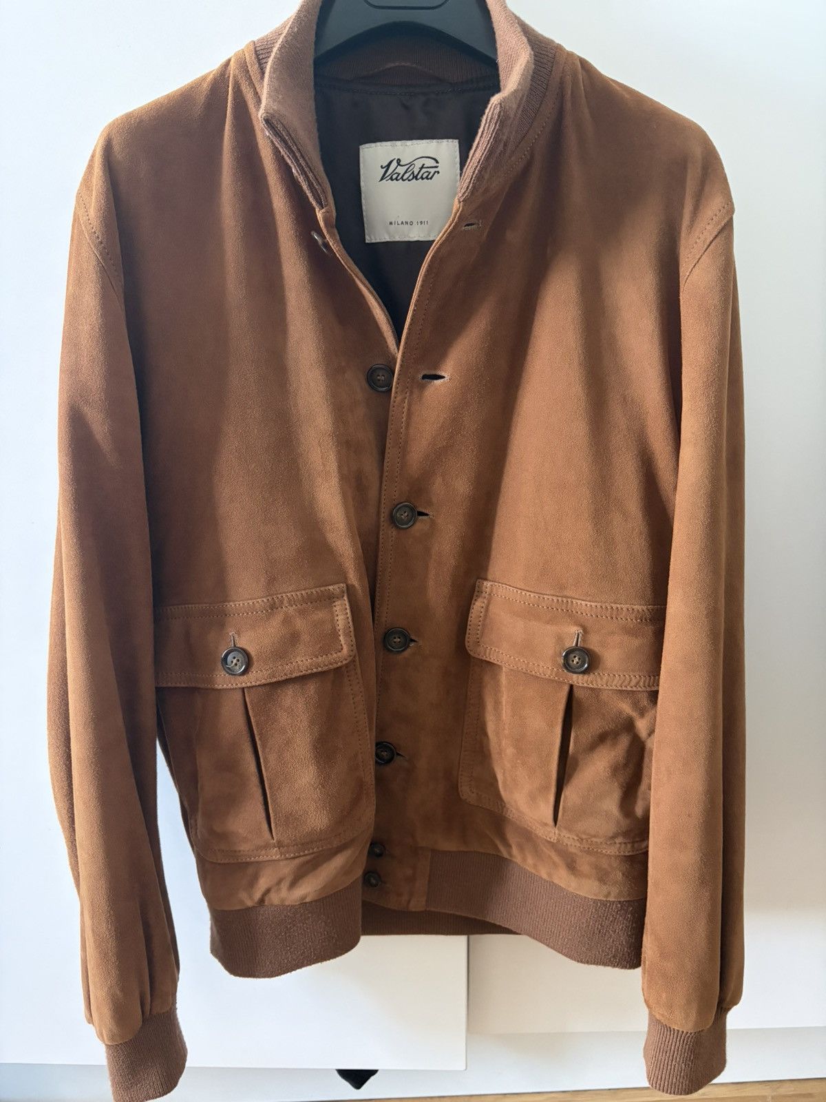 Valstar Valstar Valstarino Suede Jacket – Brown/Cognac Size US M / EU 48-50 / 2 - 1 Thumbnail