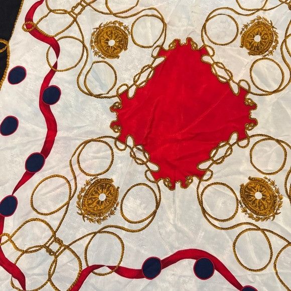 Other Vintage Silk Nautical Patterned Scarf Size ONE SIZE - 2 Thumbnail