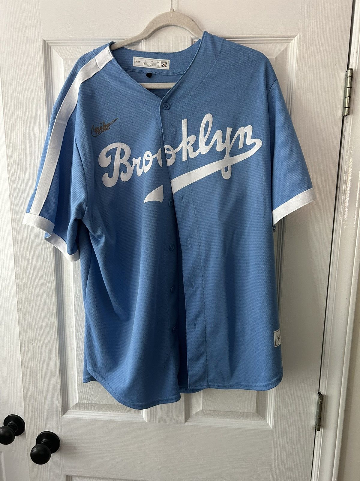 image of Mlb x Nike Brooklyn Dodgers Jackie Robinson Jersey in Blue, Men's (Size XL)