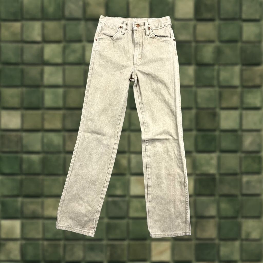 Wrangler Wrangler Jeans Cowboy Cut Tan Cowboy Fit Straight Leg 27x32 Men Regular Denim Zip 5-Pocket Size US 27 - 1 Thumbnail